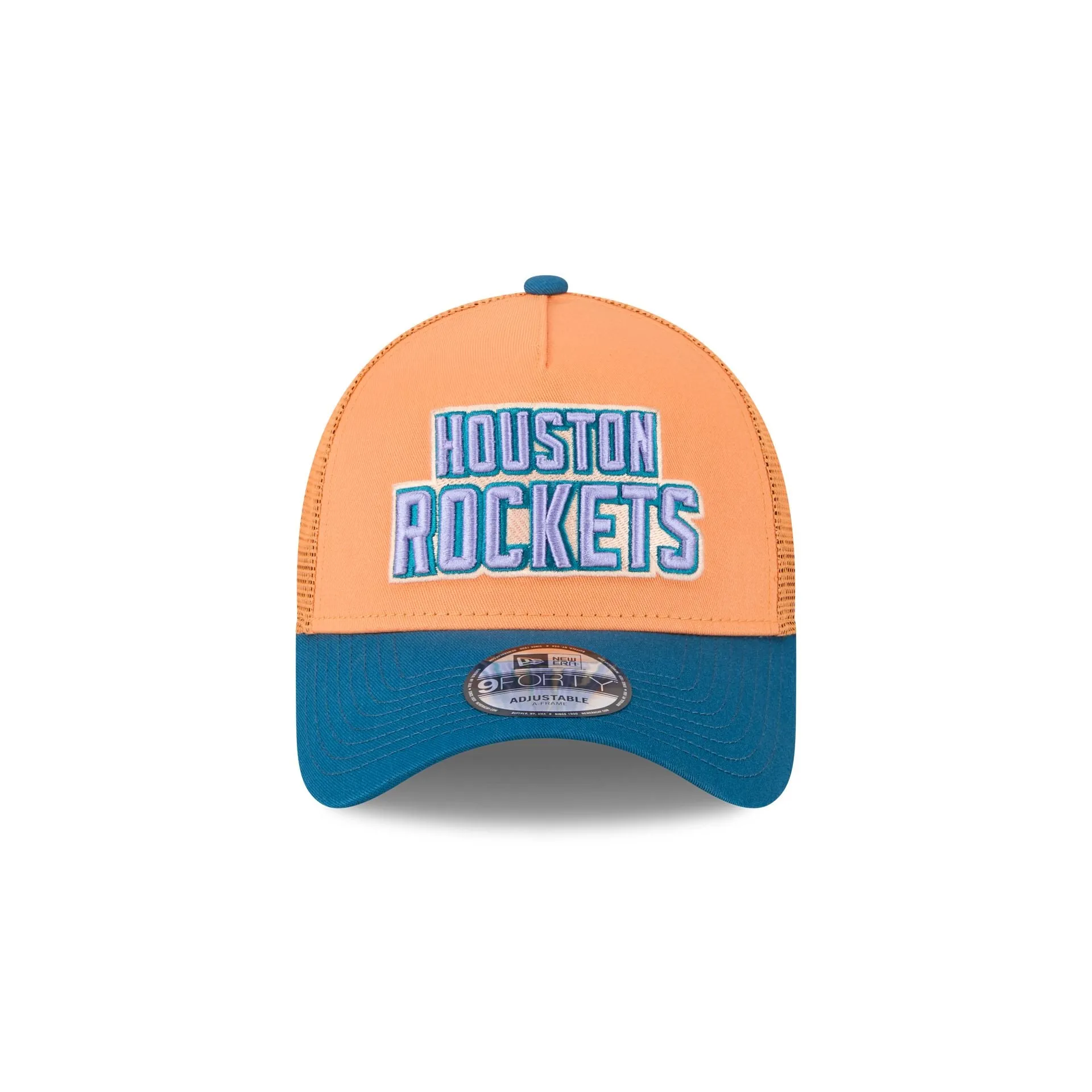 Houston Rockets Orange Glaze 9FORTY A-Frame Trucker Hat sold by New Era product image thumbnail 2