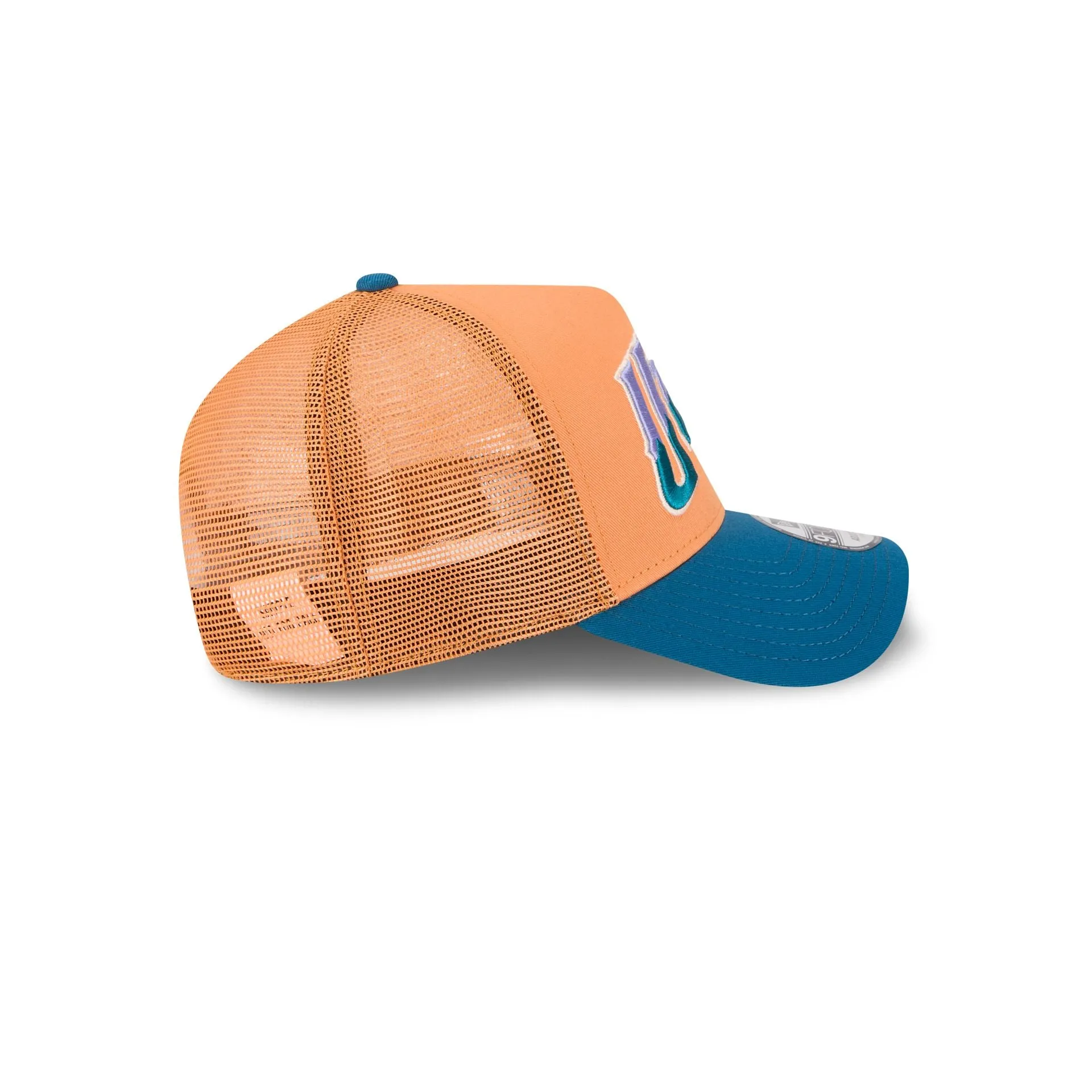 Utah Jazz Orange Glaze 9FORTY A-Frame Trucker Hat sold by New Era product image thumbnail 5