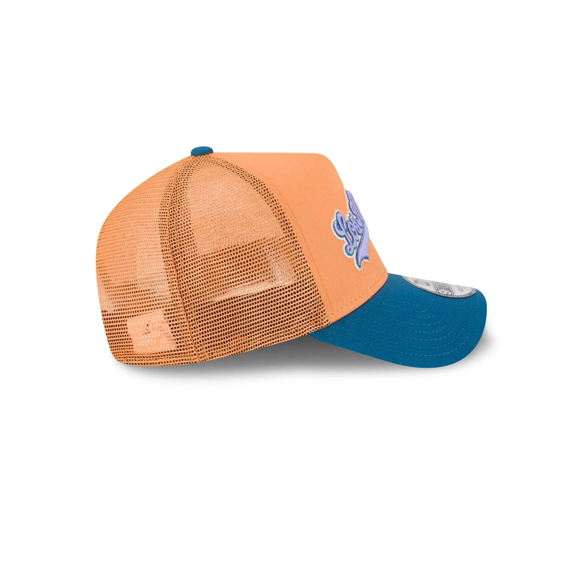Los Angeles Dodgers Orange Glaze 9FORTY A-Frame Trucker Hat sold by New Era product image thumbnail 5