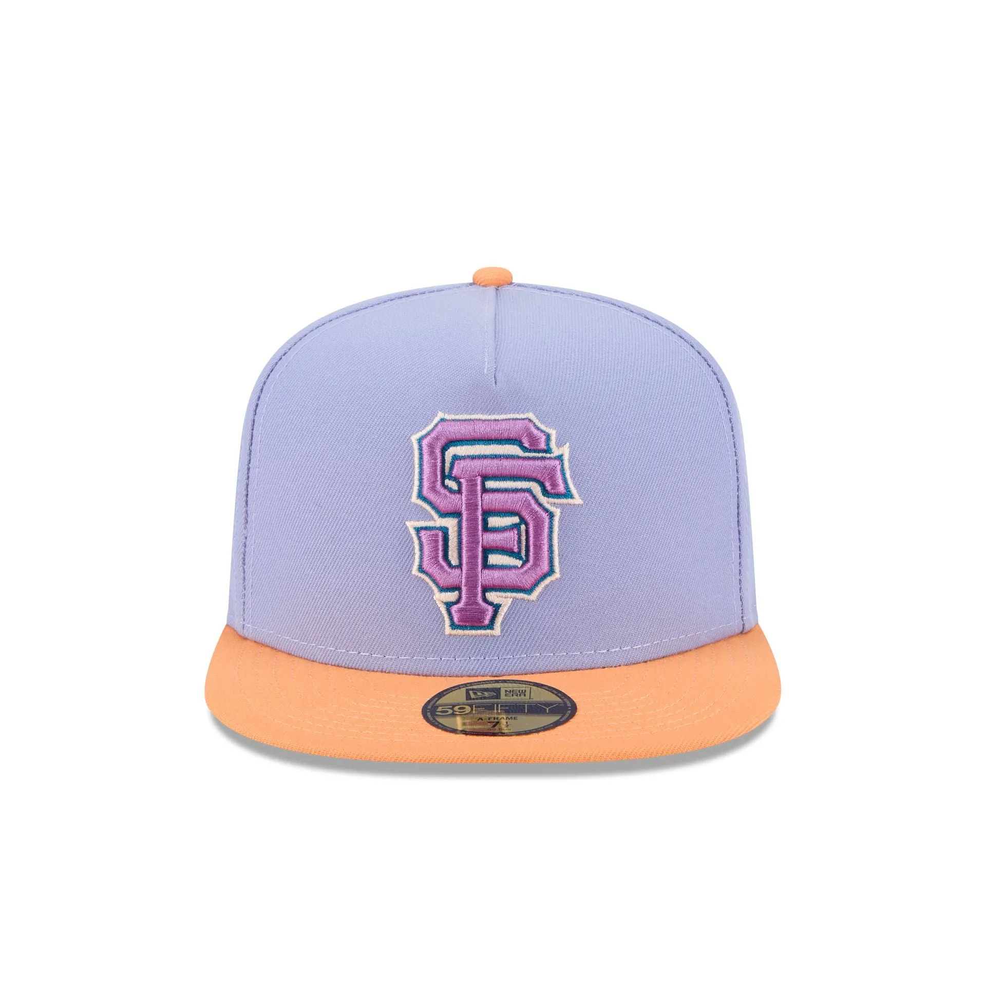 San Francisco Giants Lavender 59FIFTY A-Frame Fitted Hat sold by New Era product image thumbnail 2