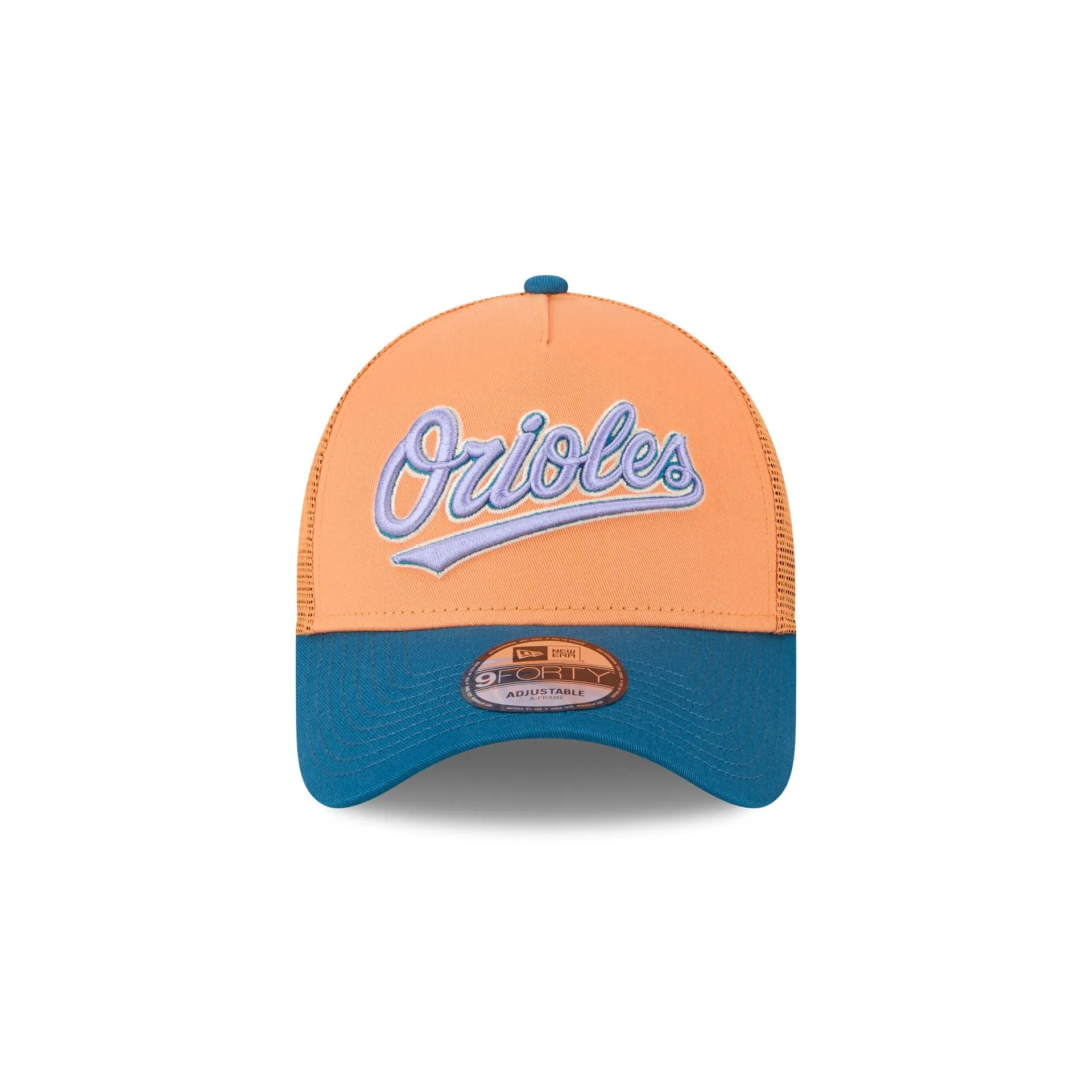 Baltimore Orioles Orange Glaze 9FORTY A-Frame Trucker Hat sold by New Era product image thumbnail 2