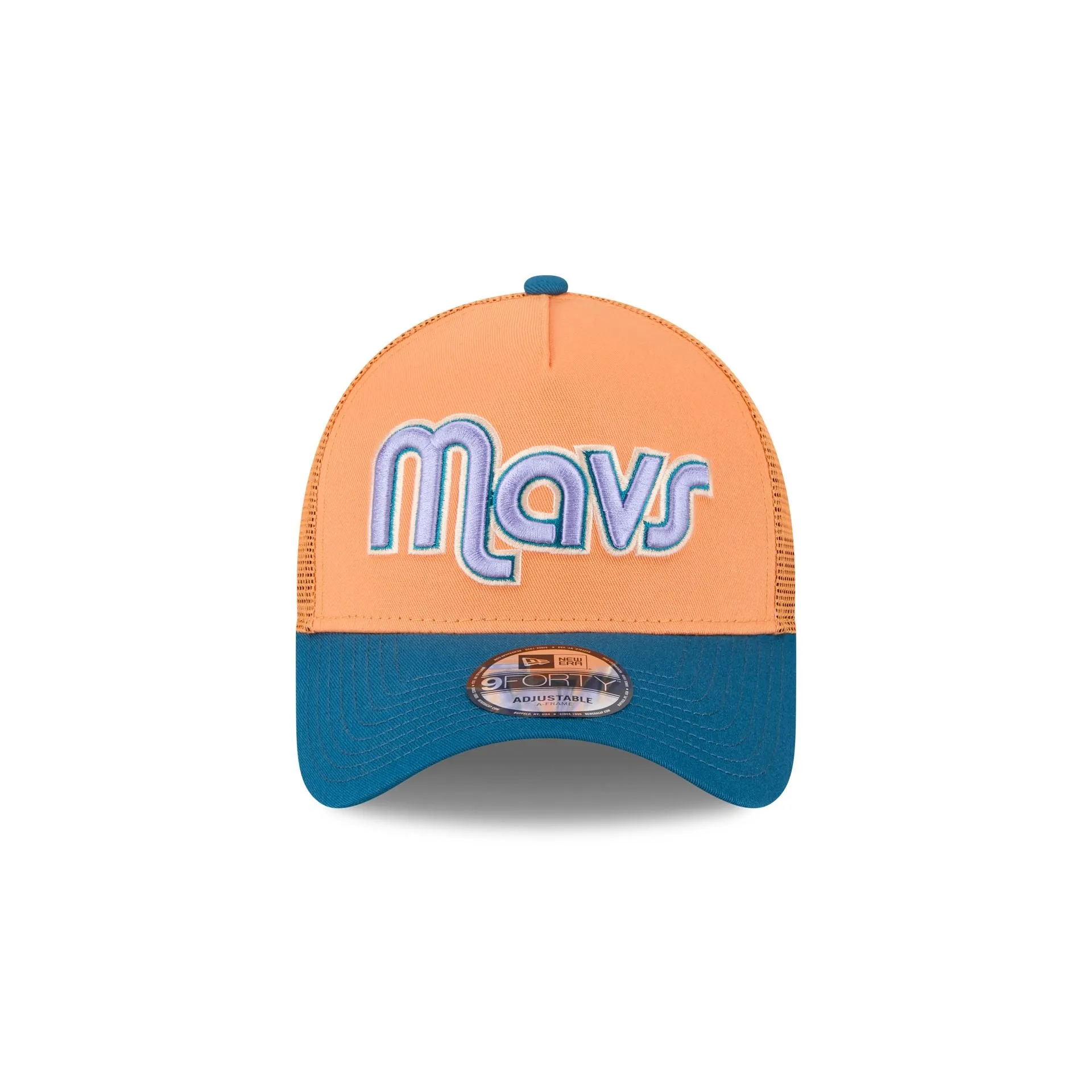 Dallas Mavericks Orange Glaze 9FORTY A-Frame Trucker Hat sold by New Era product image thumbnail 2