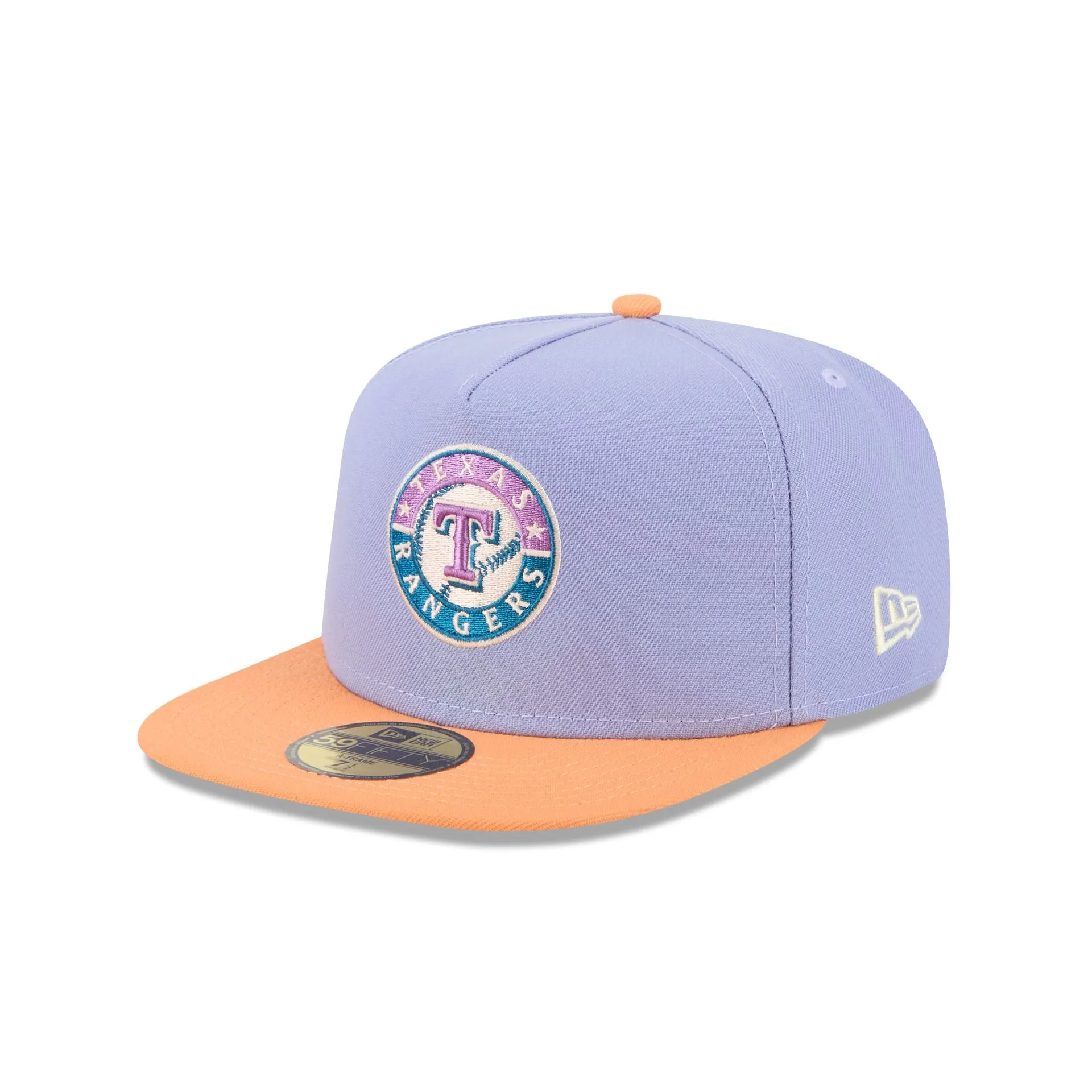 Texas Rangers Lavender 59FIFTY A-Frame Fitted Hat sold by New Era product image thumbnail 3