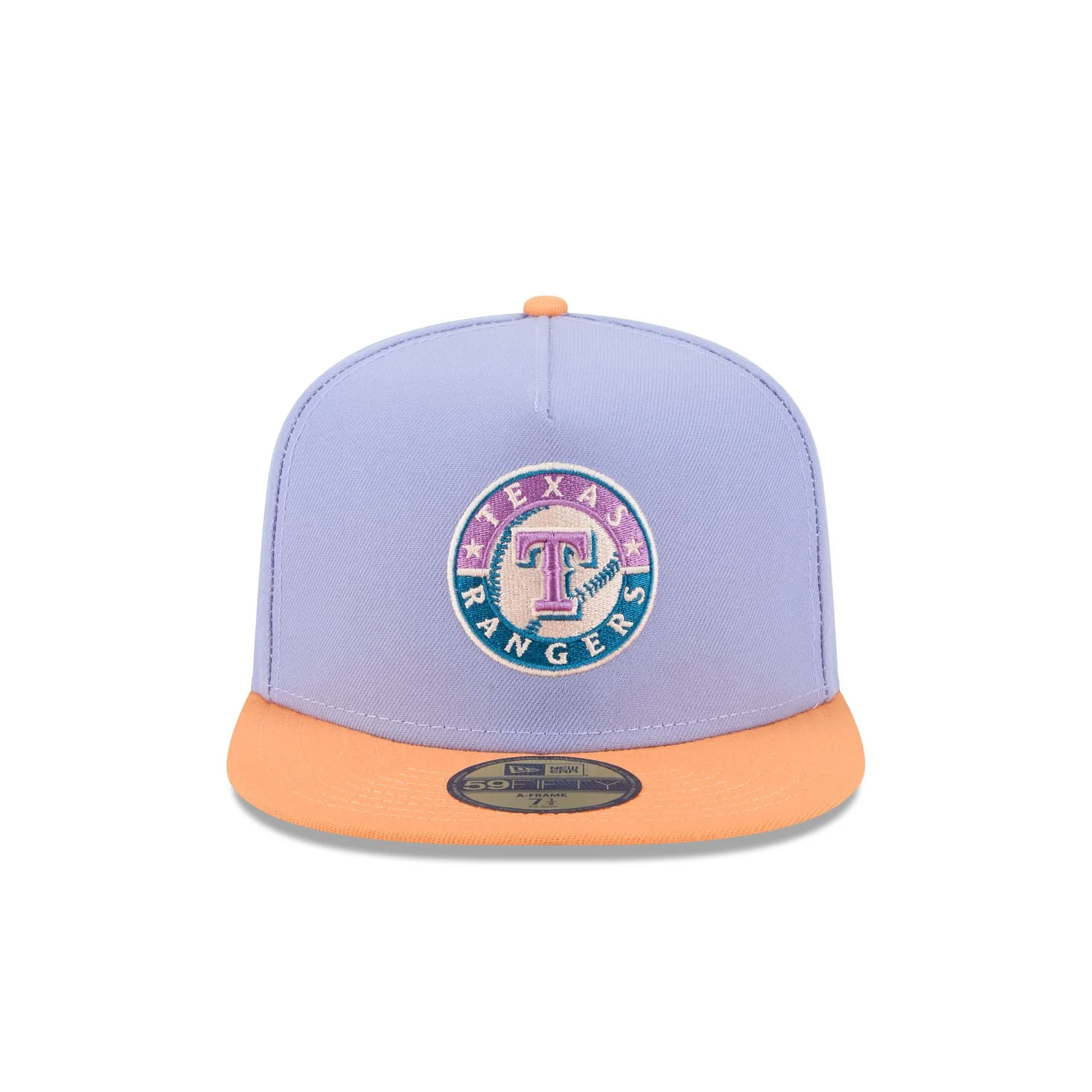 Texas Rangers Lavender 59FIFTY A-Frame Fitted Hat sold by New Era product image thumbnail 2