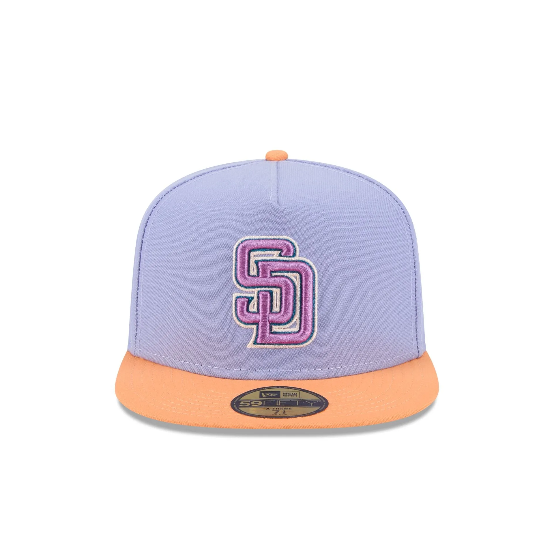 San Diego Padres Lavender 59FIFTY A-Frame Fitted Hat sold by New Era product image thumbnail 2