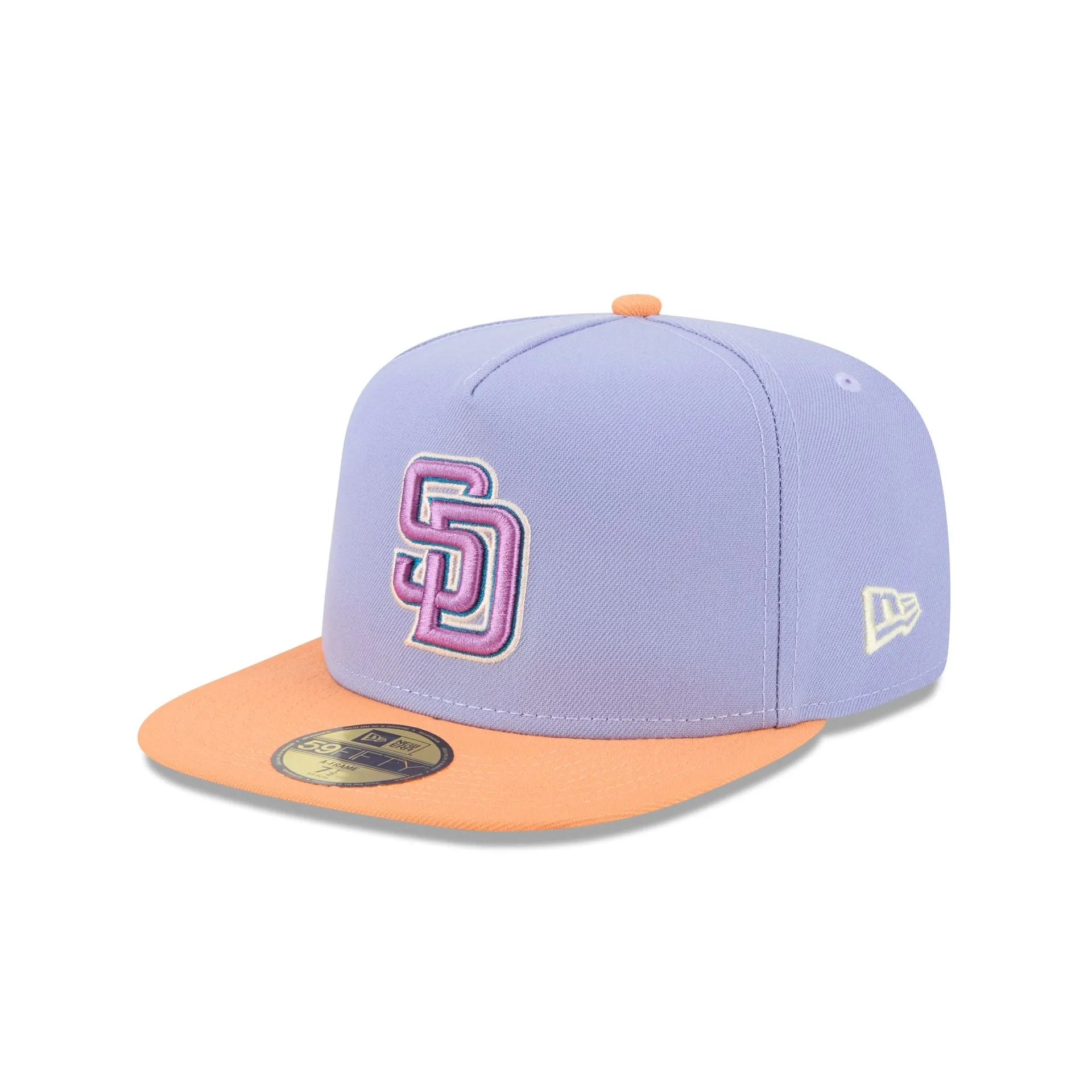 San Diego Padres Lavender 59FIFTY A-Frame Fitted Hat sold by New Era product image thumbnail 3