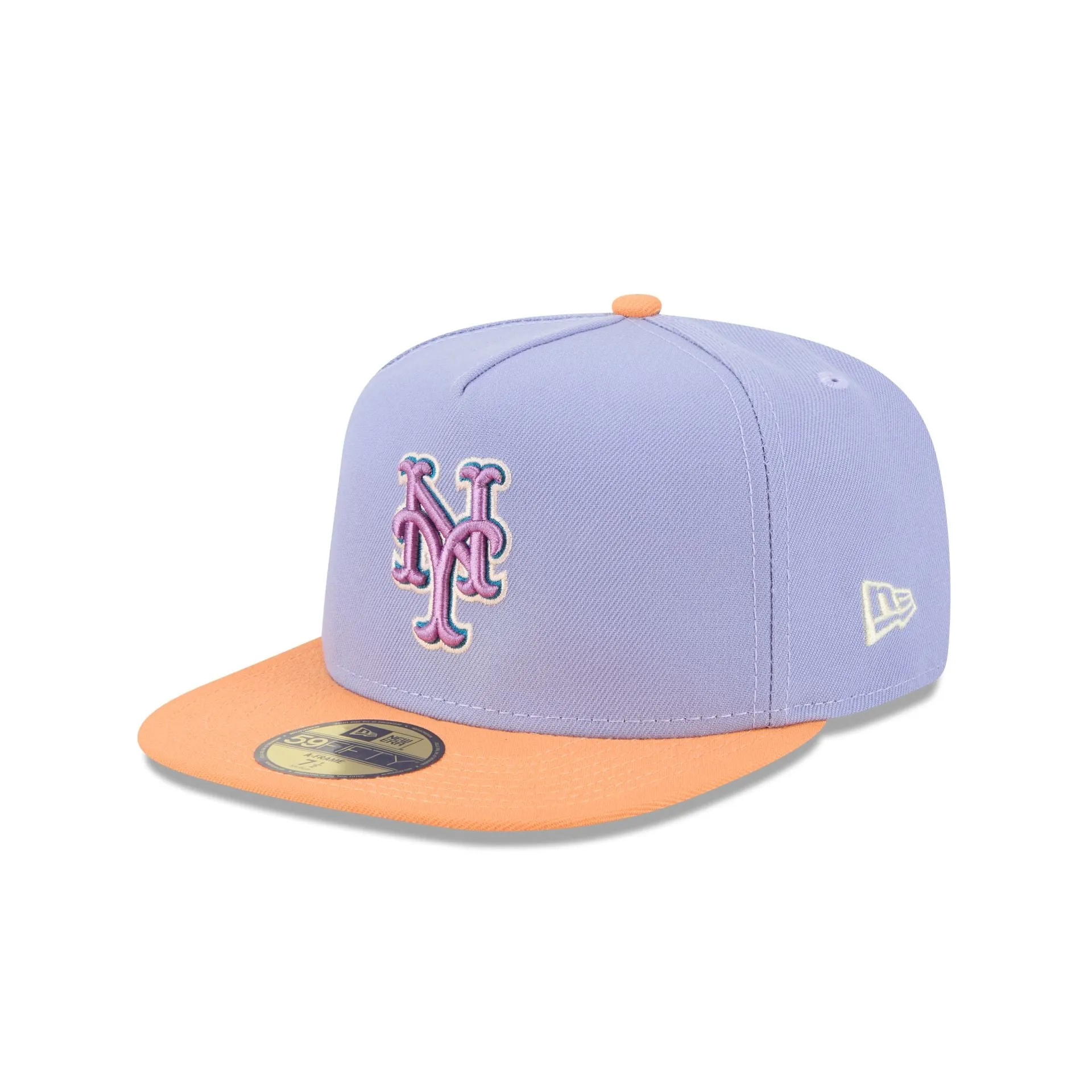 New York Mets Lavender 59FIFTY A-Frame Fitted Hat sold by New Era product image thumbnail 3