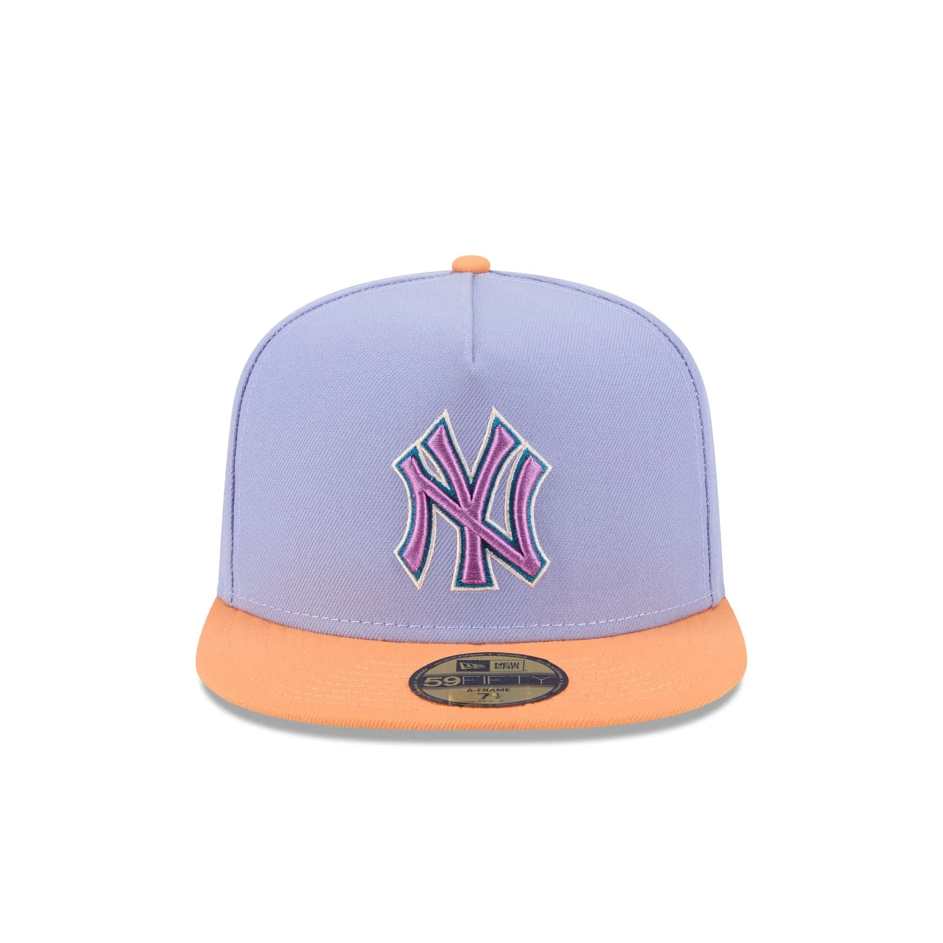 New York Yankees Lavender 59FIFTY A-Frame Fitted Hat sold by New Era product image thumbnail 2