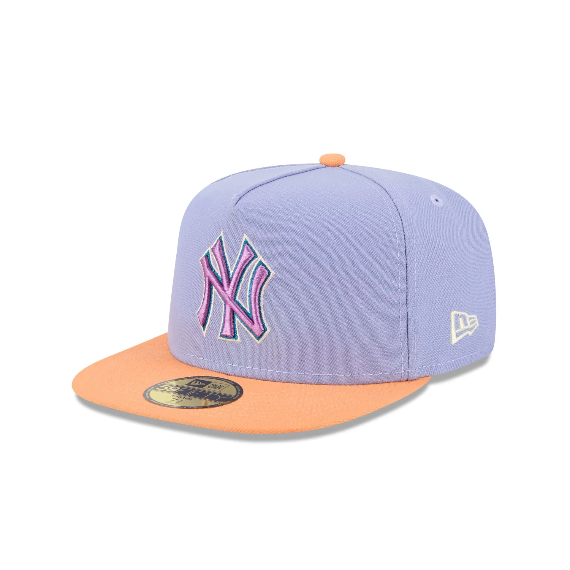 New York Yankees Lavender 59FIFTY A-Frame Fitted Hat sold by New Era product image thumbnail 3