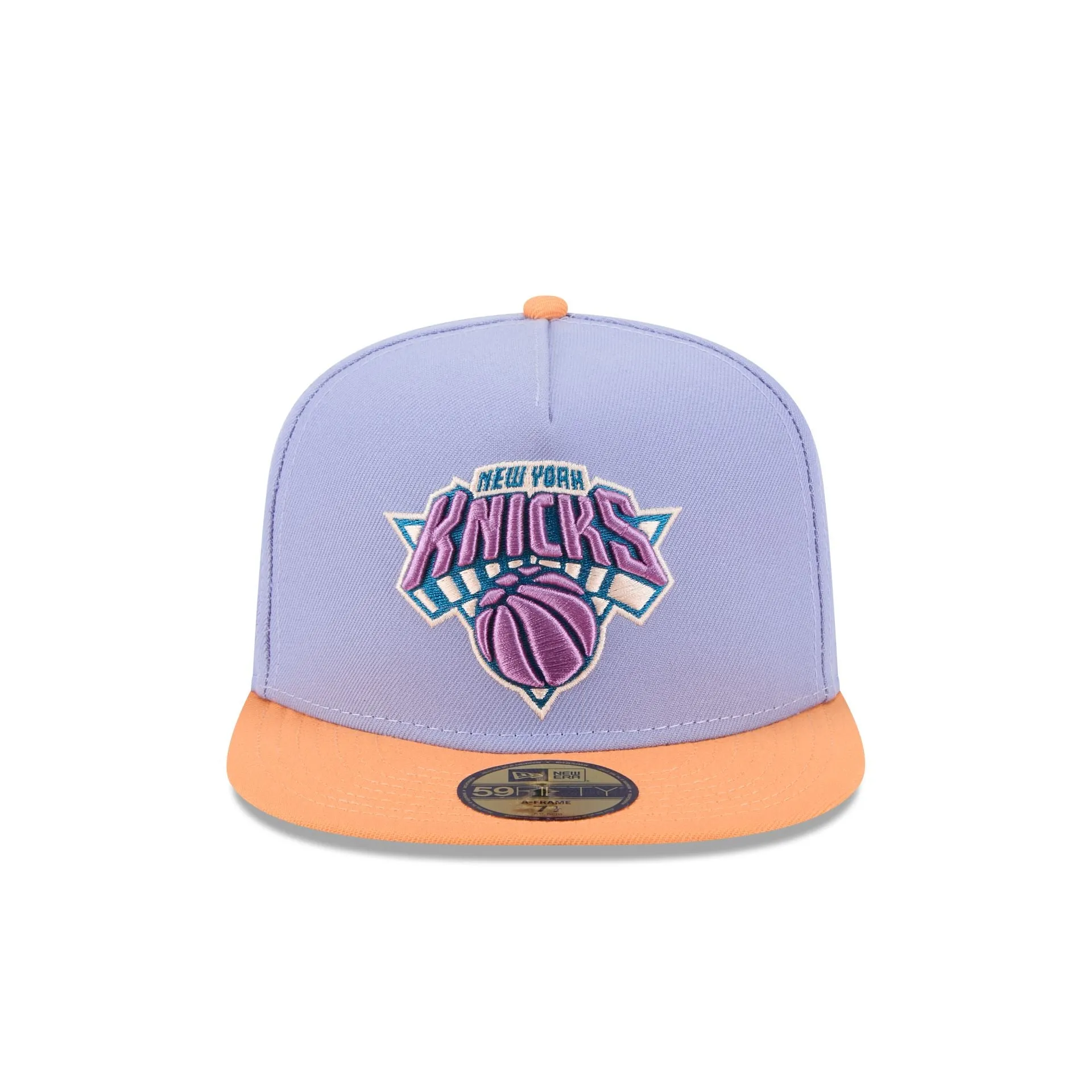 New York Knicks Lavender 59FIFTY A-Frame Fitted Hat sold by New Era product image thumbnail 2