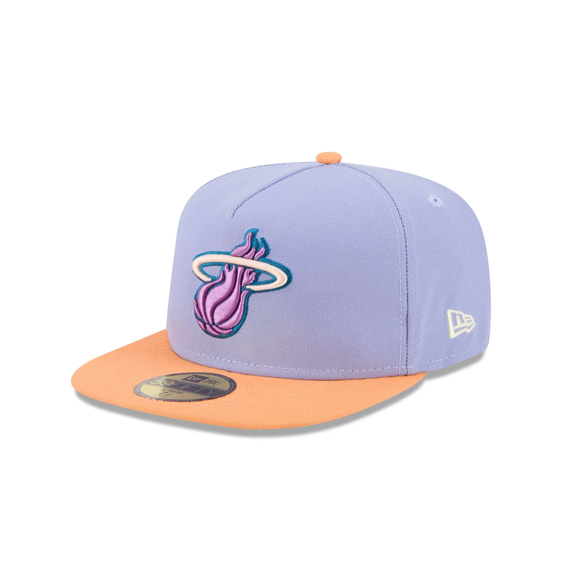 Miami Heat Lavender 59FIFTY A-Frame Fitted Hat sold by New Era product image thumbnail 3