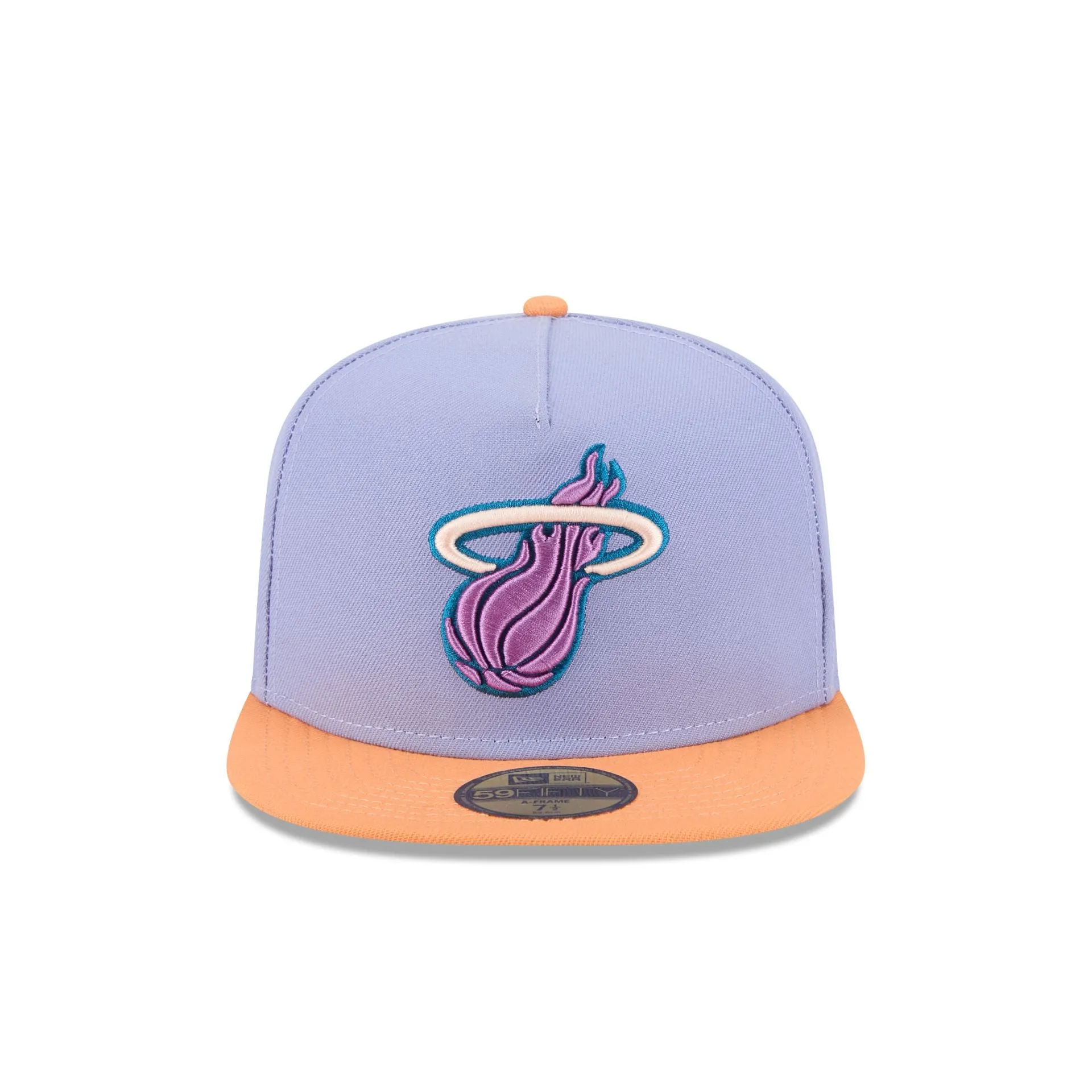 Miami Heat Lavender 59FIFTY A-Frame Fitted Hat sold by New Era product image thumbnail 2