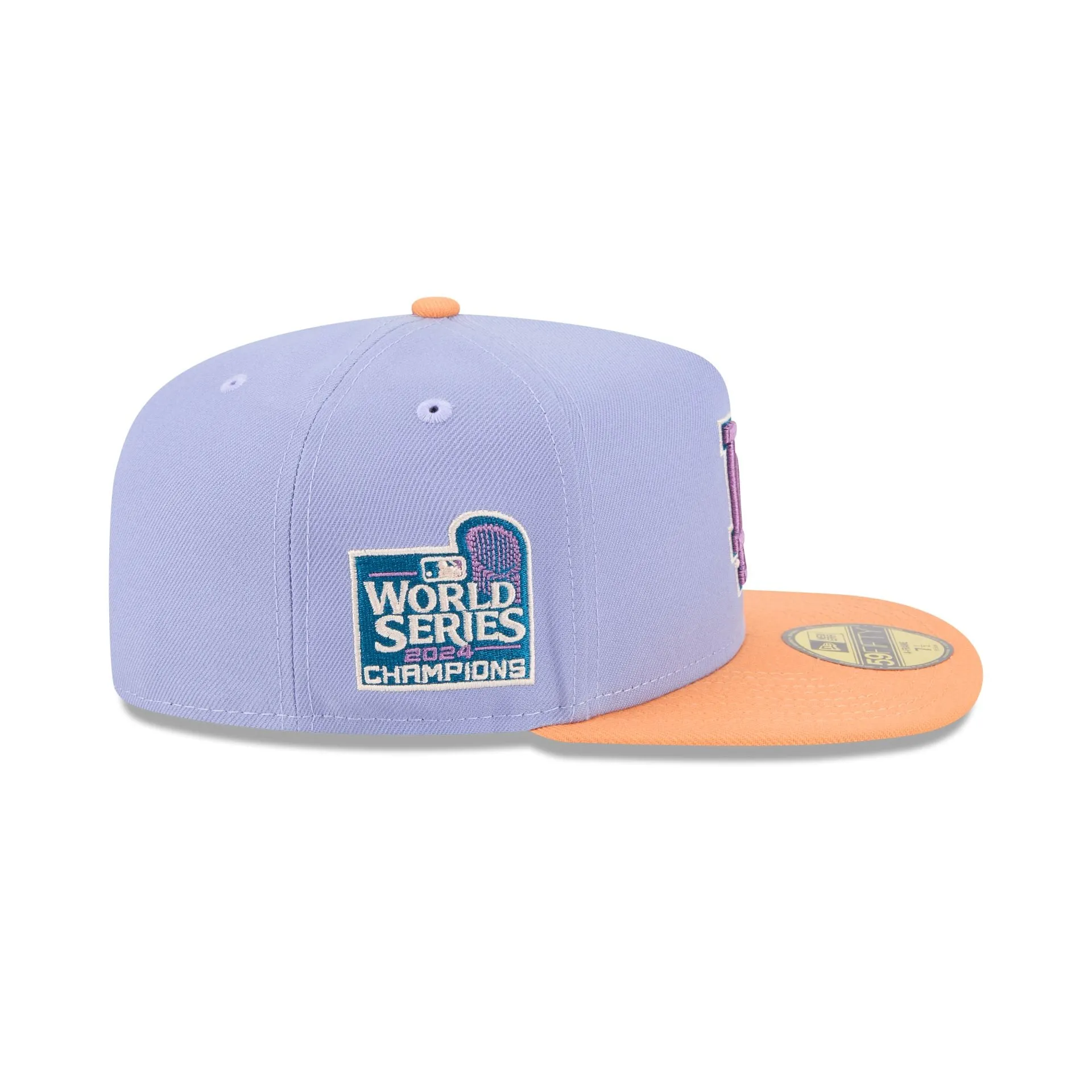 Los Angeles Dodgers Lavender 59FIFTY A-Frame Fitted Hat sold by New Era product image thumbnail 4