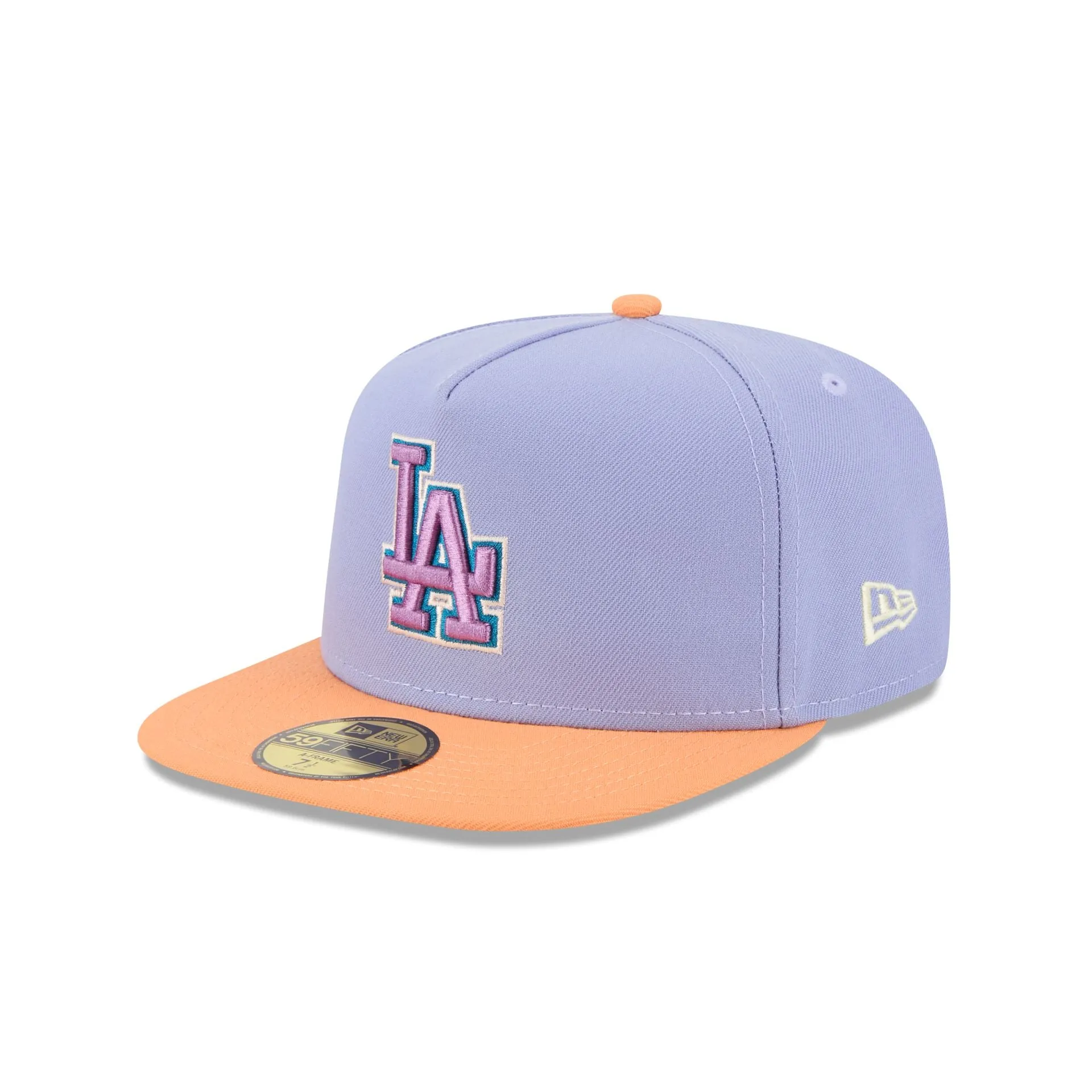 Los Angeles Dodgers Lavender 59FIFTY A-Frame Fitted Hat sold by New Era product image thumbnail 3