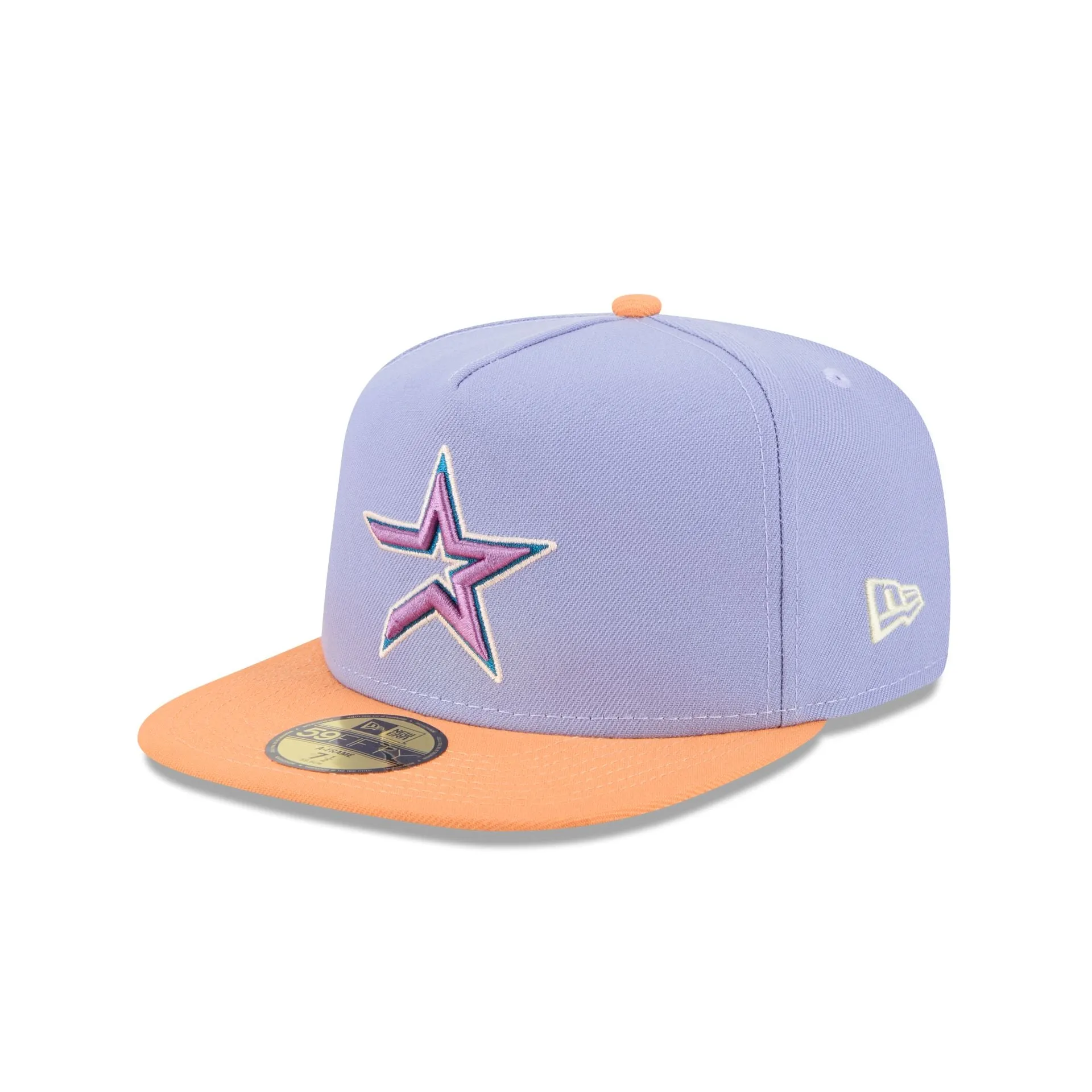 Houston Astros Lavender 59FIFTY A-Frame Fitted Hat sold by New Era product image thumbnail 3