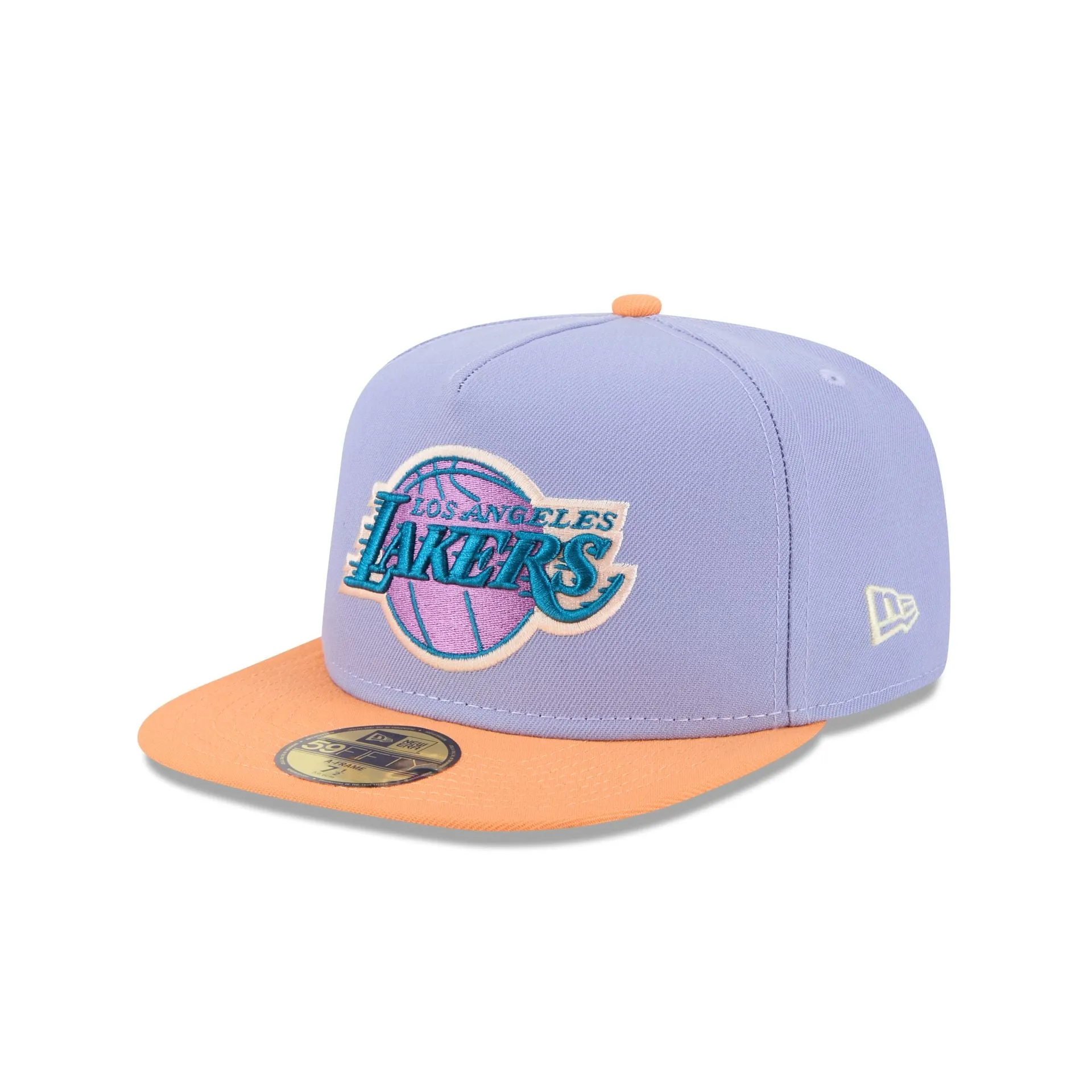 Los Angeles Lakers Lavender 59FIFTY A-Frame Fitted Hat sold by New Era product image thumbnail 3