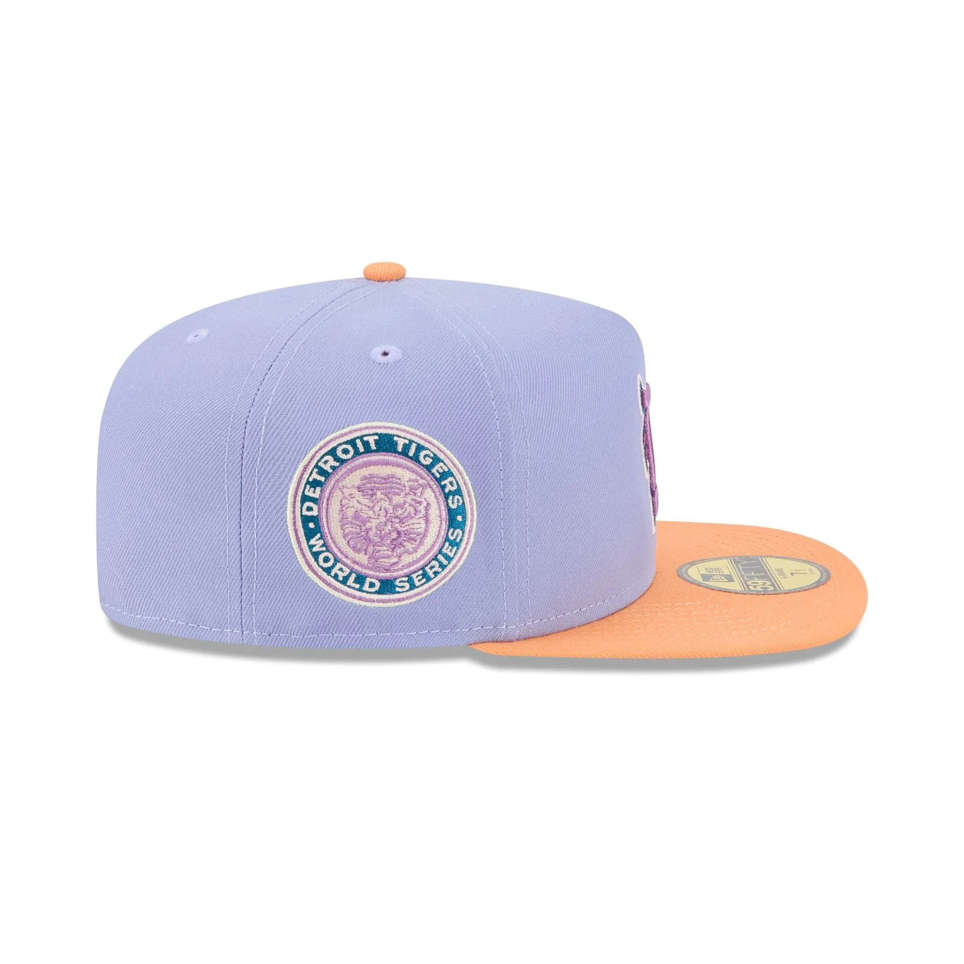 Detroit Tigers Lavender 59FIFTY A-Frame Fitted Hat sold by New Era product image thumbnail 4
