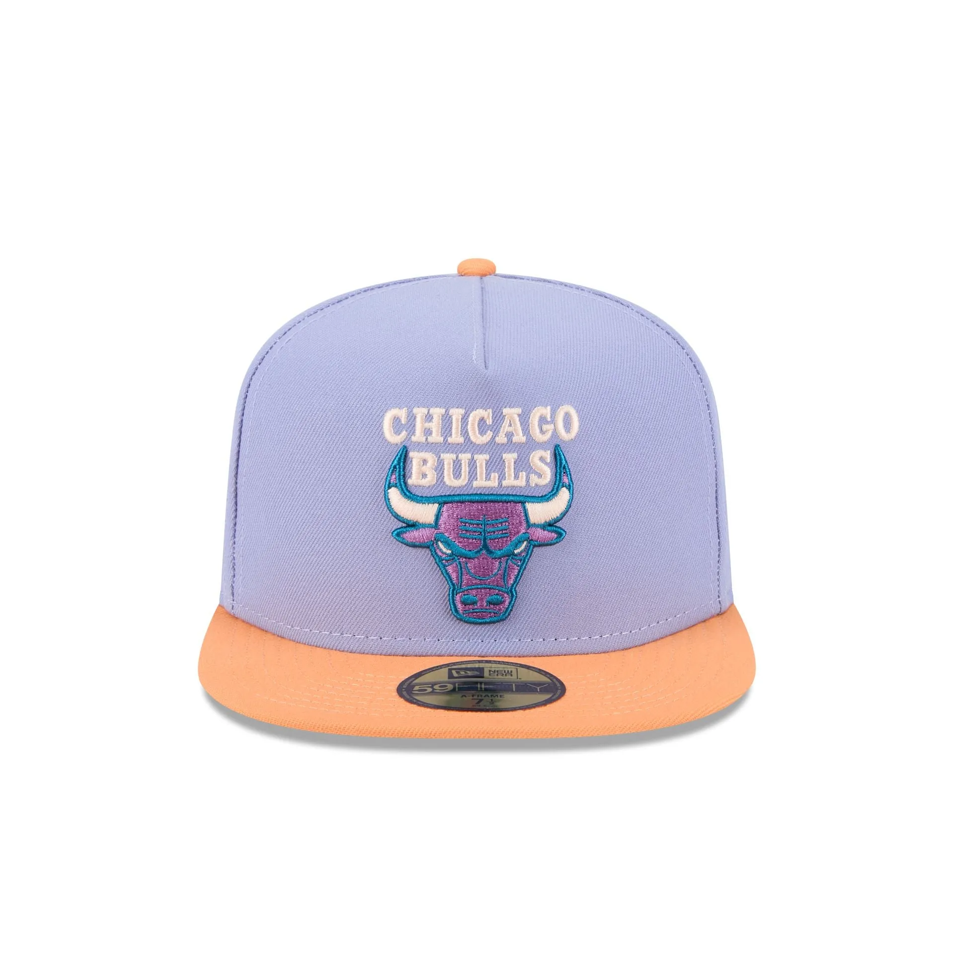 Chicago Bulls Lavender 59FIFTY A-Frame Fitted Hat sold by New Era product image thumbnail 2