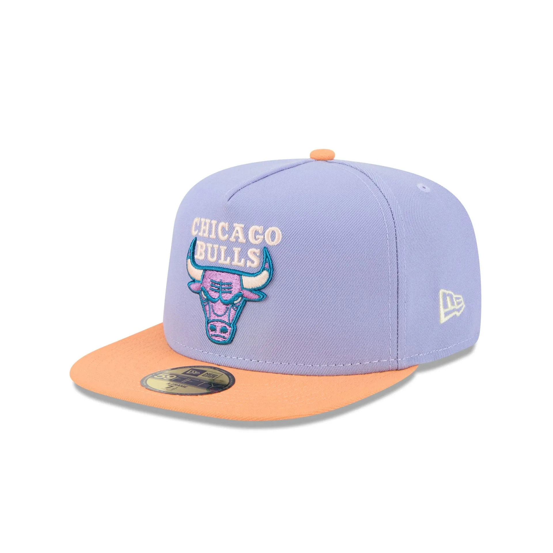 Chicago Bulls Lavender 59FIFTY A-Frame Fitted Hat sold by New Era product image thumbnail 3