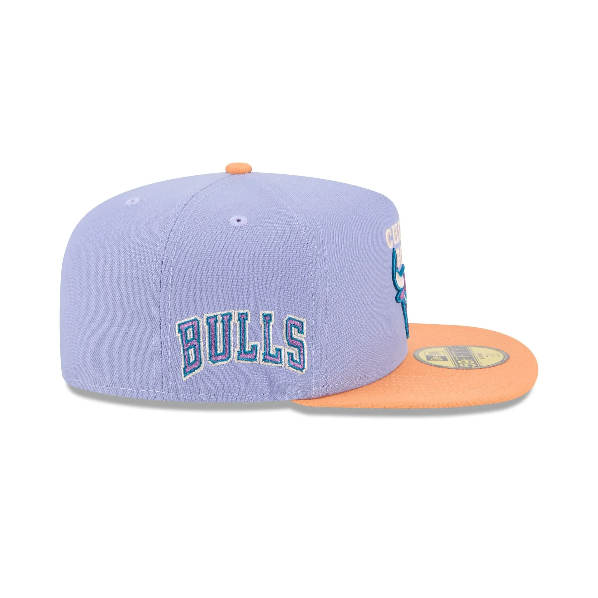 Chicago Bulls Lavender 59FIFTY A-Frame Fitted Hat sold by New Era product image thumbnail 4