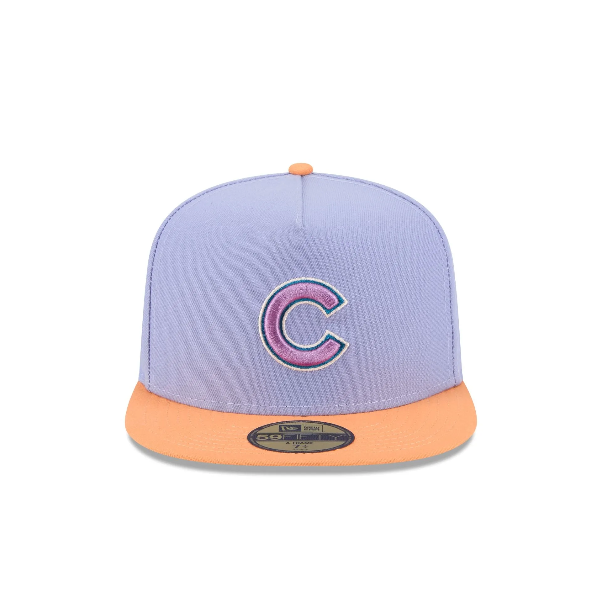 Chicago Cubs Lavender 59FIFTY A-Frame Fitted Hat sold by New Era product image thumbnail 2
