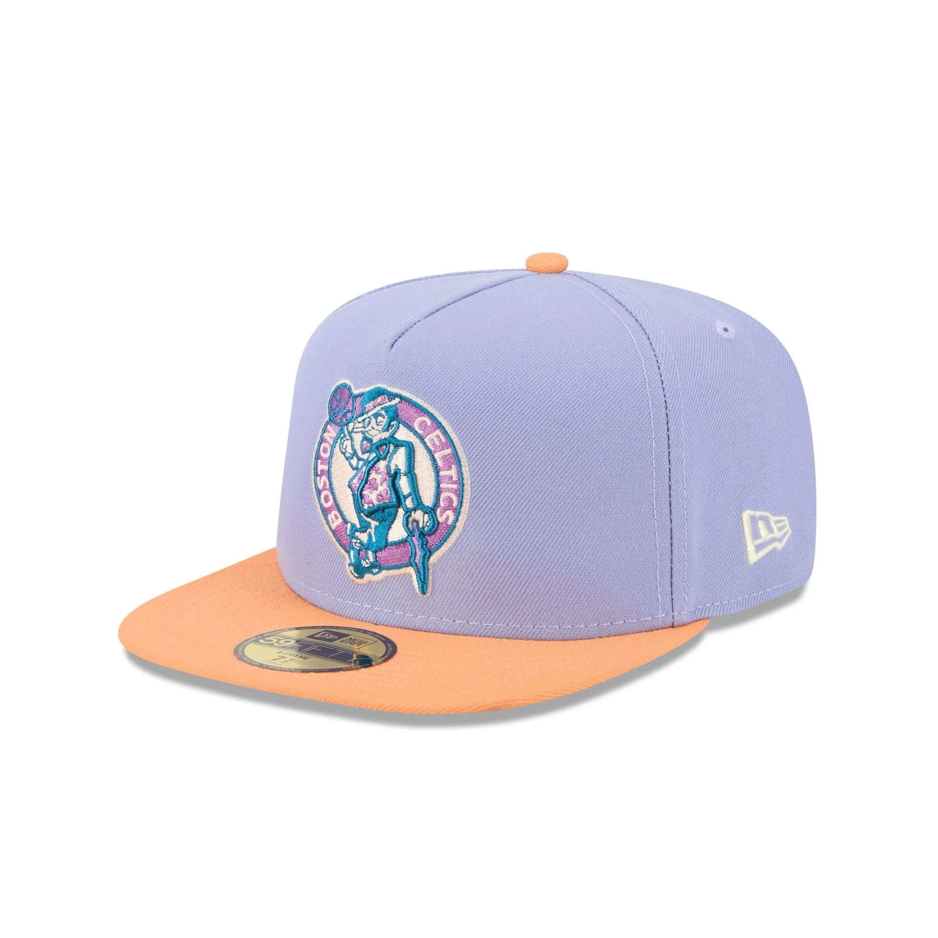 Boston Celtics Lavender 59FIFTY A-Frame Fitted Hat sold by New Era product image thumbnail 3