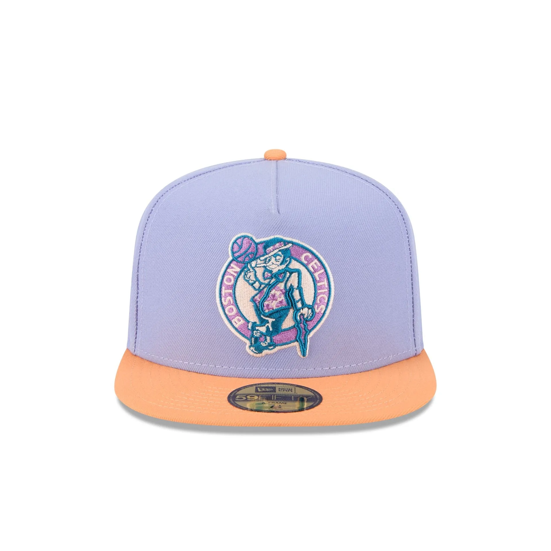 Boston Celtics Lavender 59FIFTY A-Frame Fitted Hat sold by New Era product image thumbnail 2