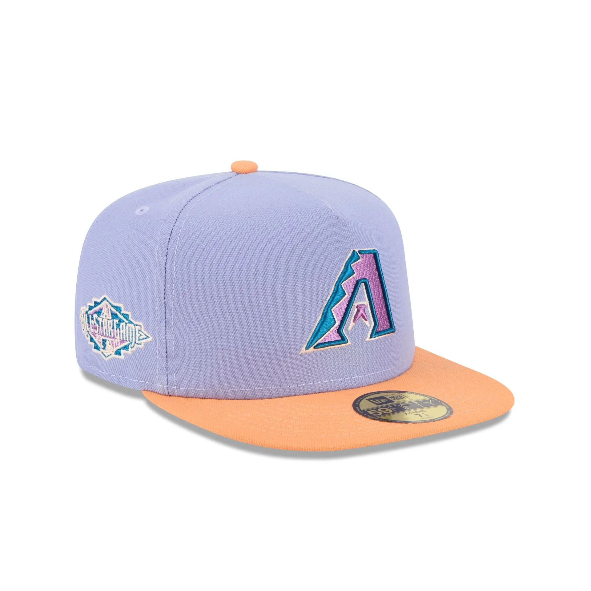 Arizona Diamondbacks Lavender 59FIFTY A-Frame Fitted Hat sold by New Era