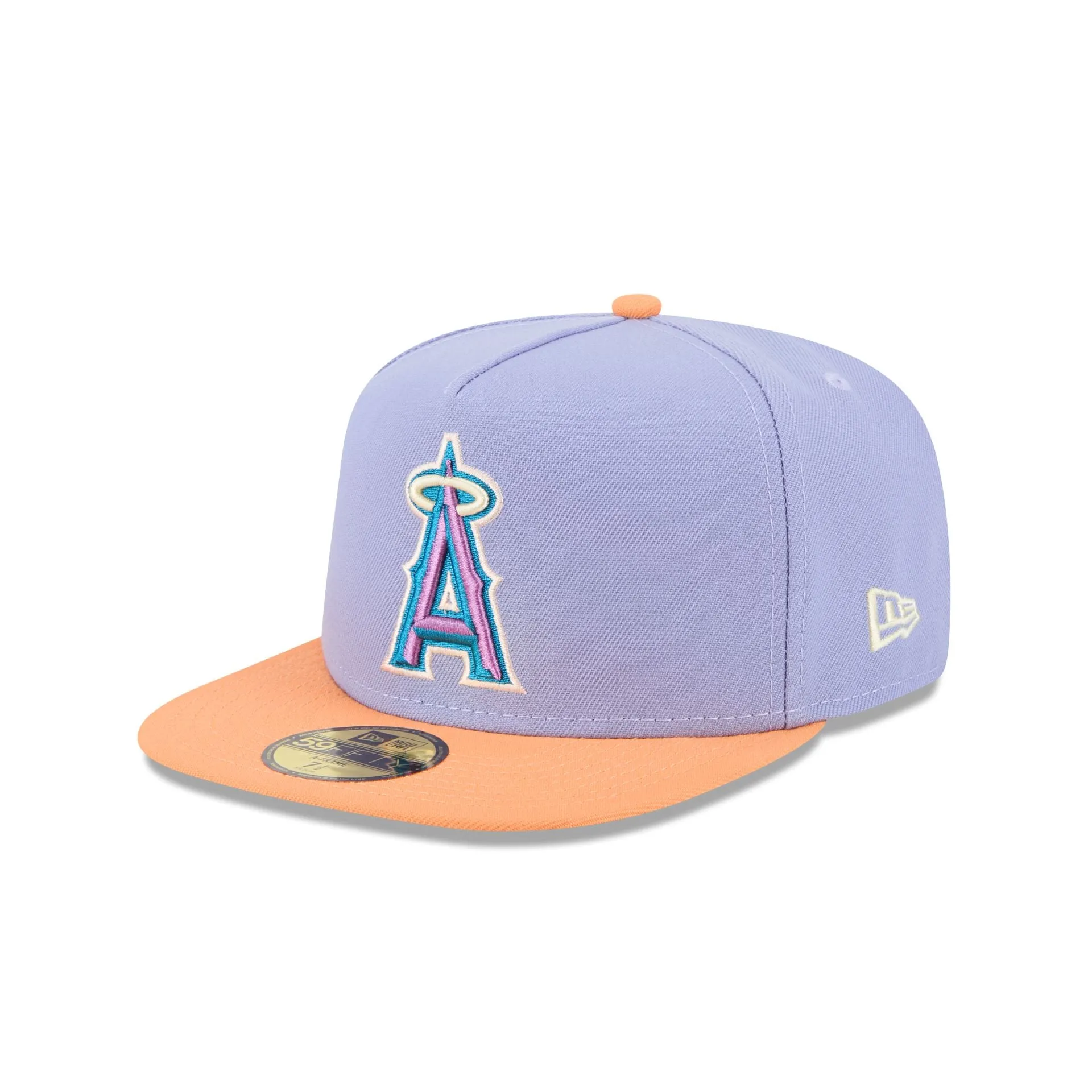 Los Angeles Angels Lavender 59FIFTY A-Frame Fitted Hat sold by New Era product image thumbnail 3