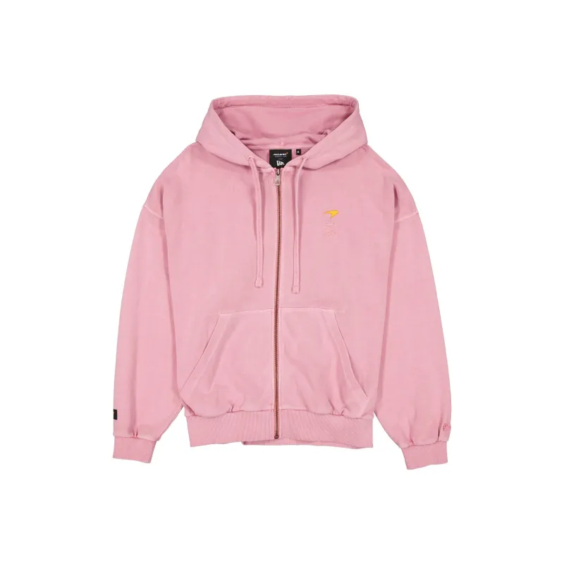 McLaren Formula 1 Team Washed Pink Oversized Full-Zip Hoodie made by New Era