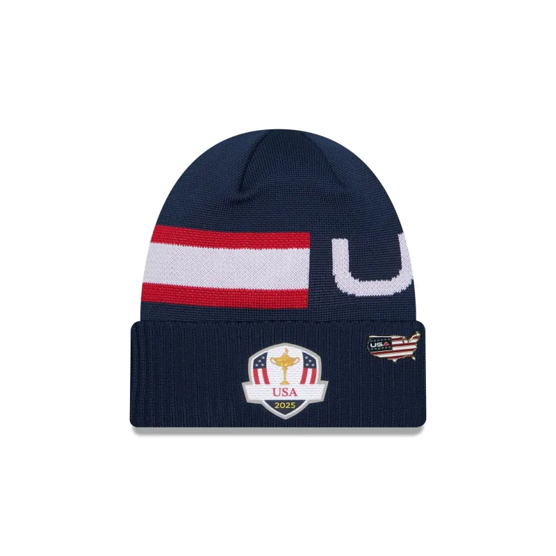 2025 Ryder Cup Team USA Navy Knit Beanie made by New Era