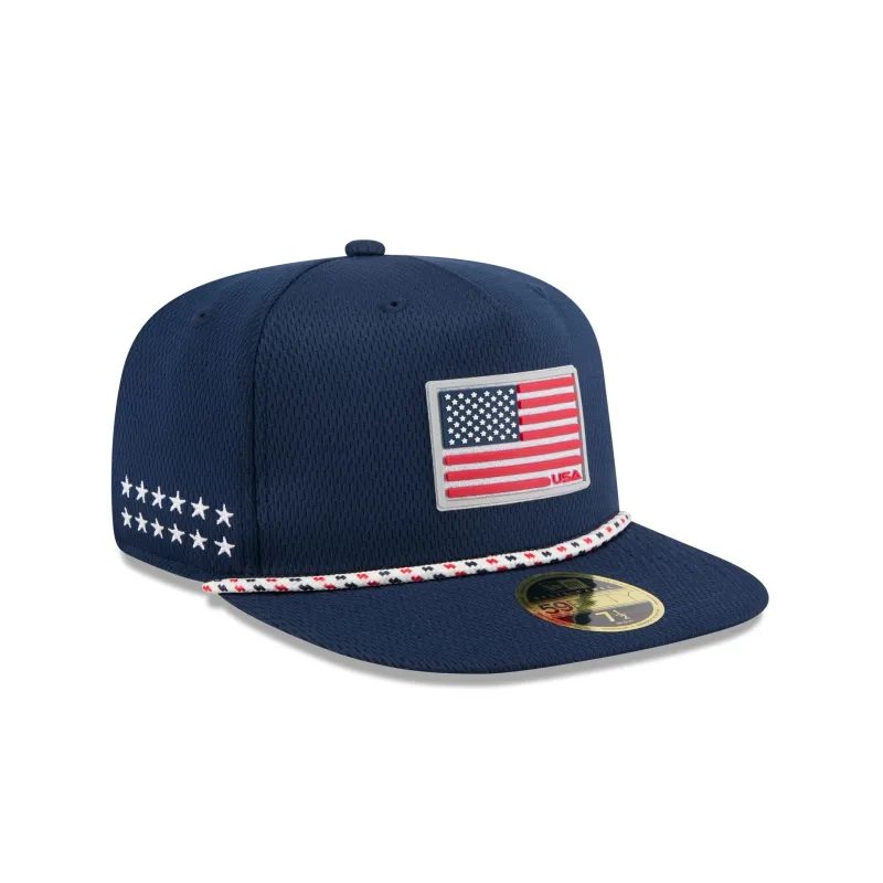 2025 Ryder Cup Team USA Flag 59FIFTY A-Frame Fitted Hat sold by New Era
