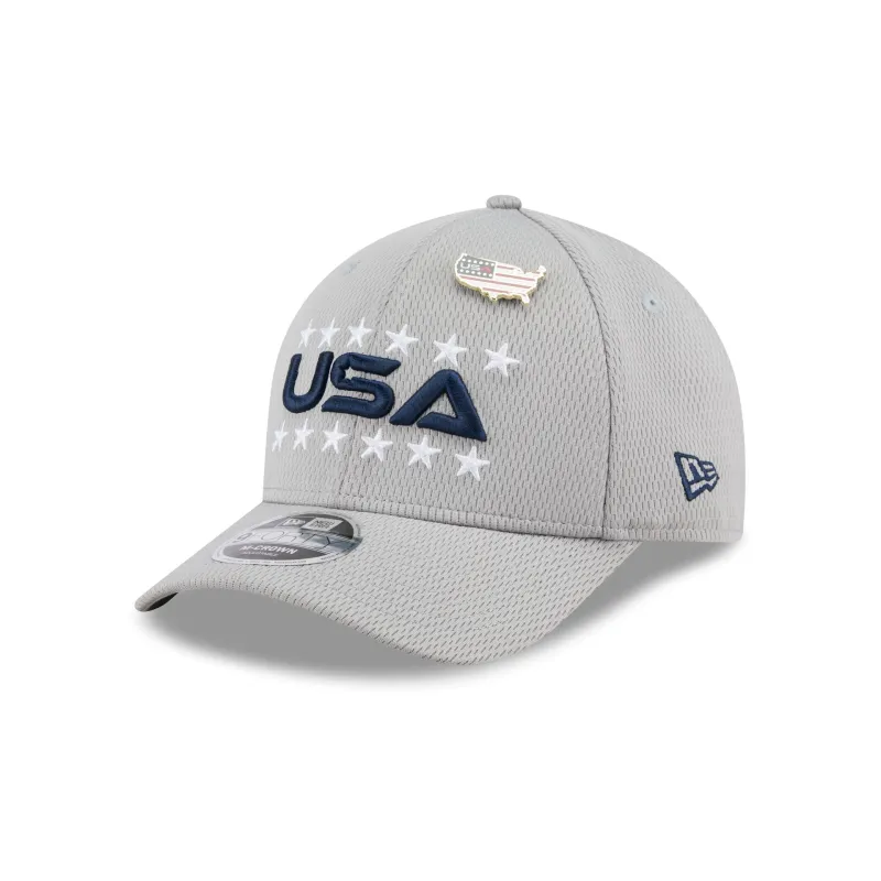 2025 Ryder Cup Team USA Gray 9FORTY M-Crown Snapback Hat sold by New Era