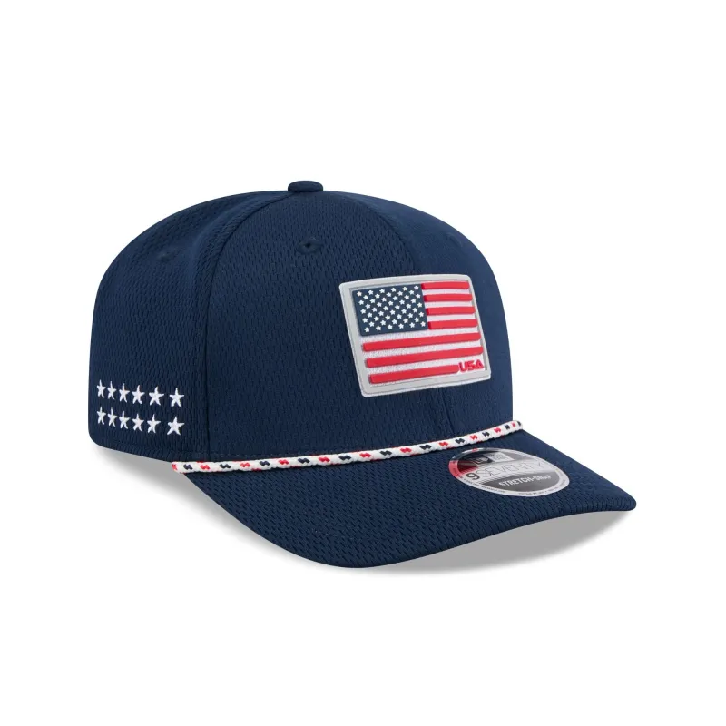 2025 Ryder Cup Team USA Flag 9SEVENTY Stretch-Snap Hat sold by New Era