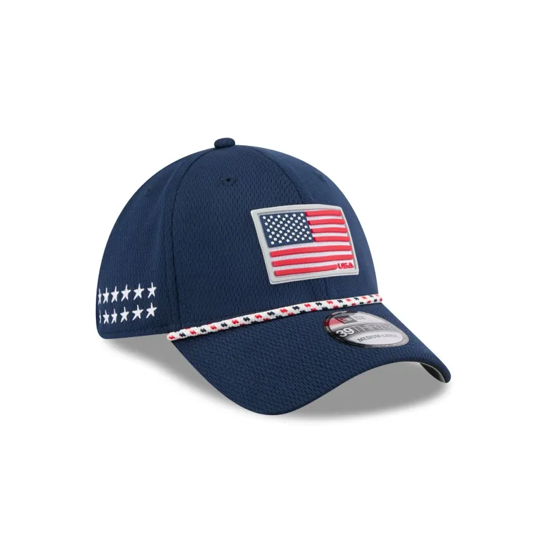 2025 Ryder Cup Team USA Flag 39THIRTY Stretch Fit Hat sold by New Era