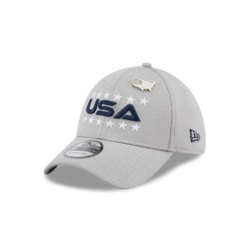 2025 Ryder Cup Team USA Gray 39THIRTY Stretch Fit Hat sold by New Era