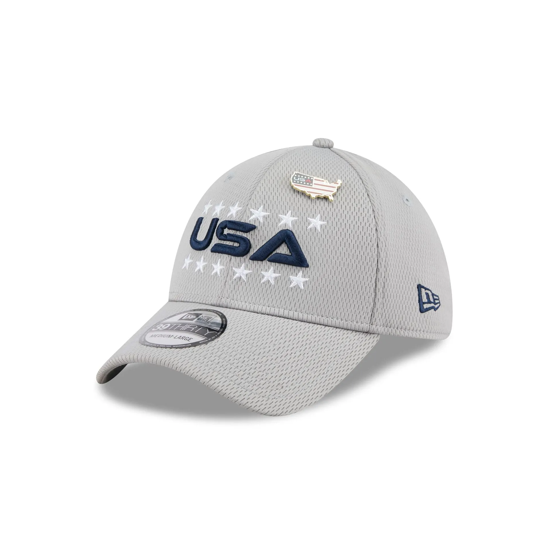 2025 Ryder Cup Team USA Gray 39THIRTY Stretch Fit Hat sold by New Era