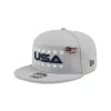 2025 Ryder Cup Team USA Gray Split Panel 9FIFTY Snapback Hat sold by New Era