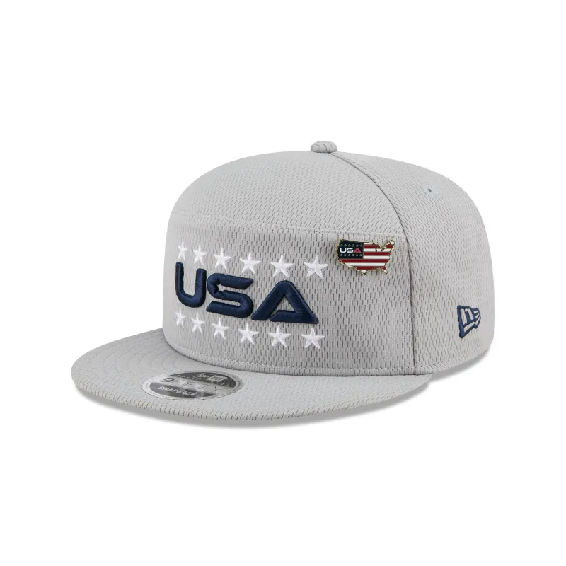 2025 Ryder Cup Team USA Gray Split Panel 9FIFTY Snapback Hat sold by New Era