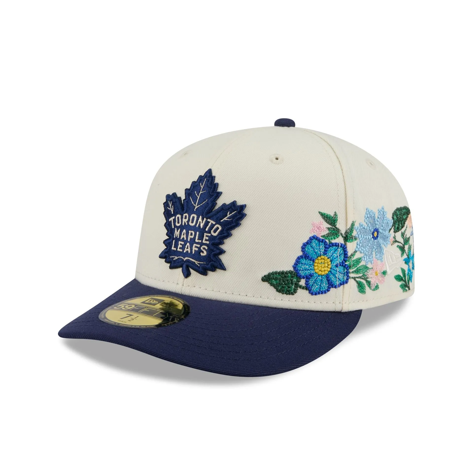 Toronto Maple Leafs Tonal Florals White 59FIFTY Fitted Hat sold by New Era