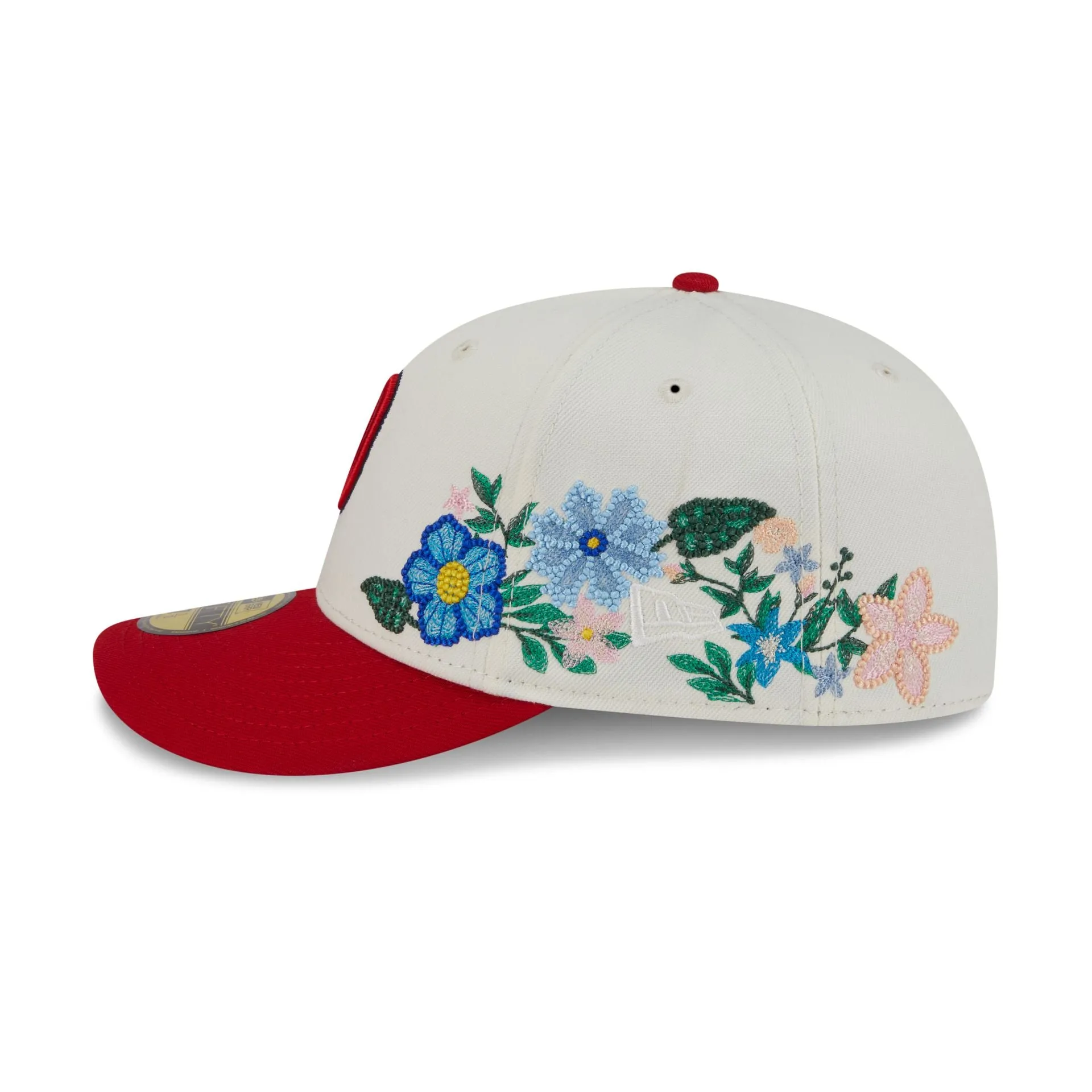 Washington Nationals Tonal Florals White 59FIFTY Fitted Hat sold by New Era product image thumbnail 4