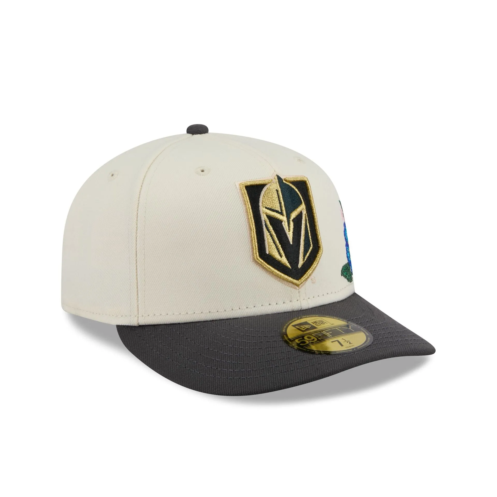 Vegas Golden Knights Tonal Florals White 59FIFTY Fitted Hat sold by New Era product image thumbnail 3