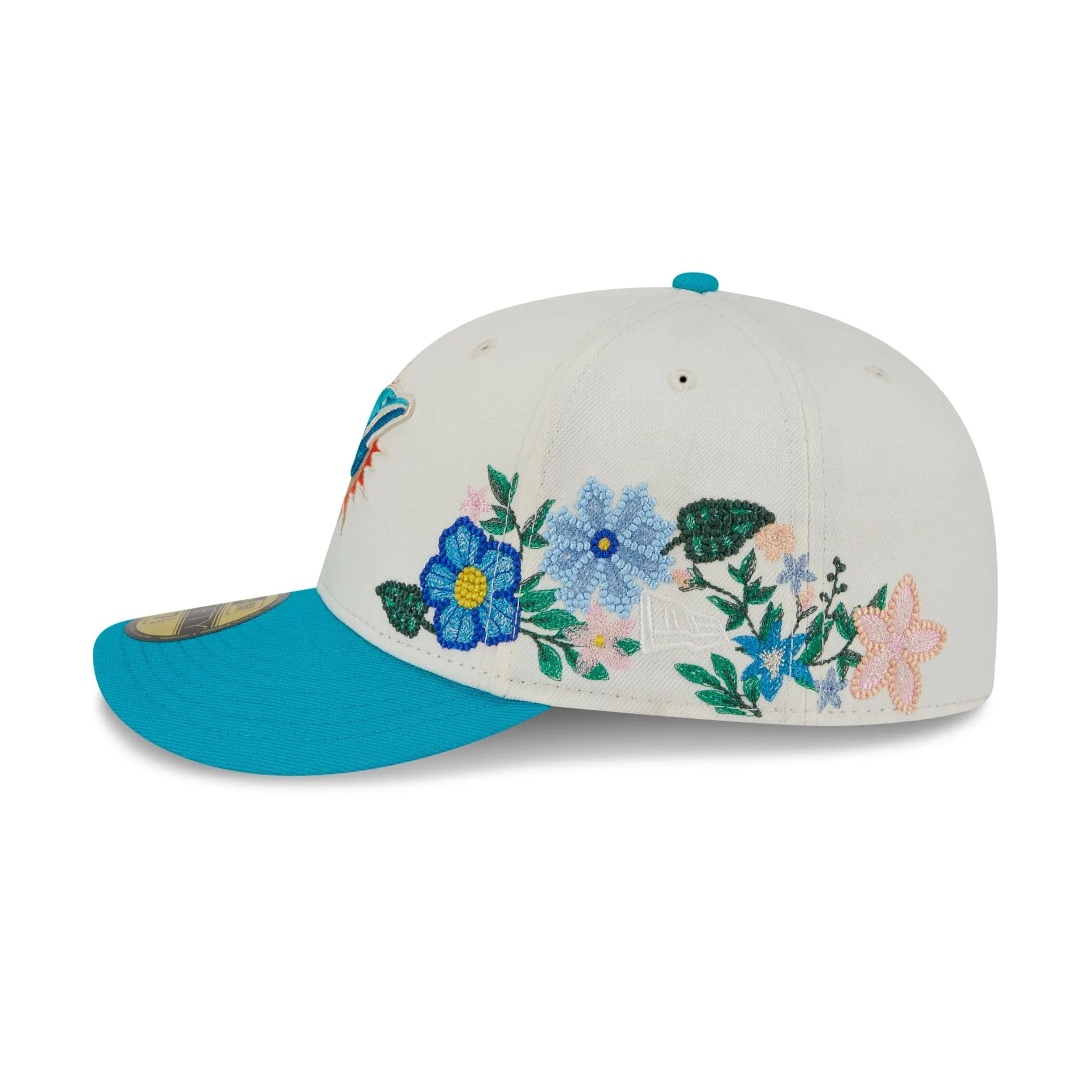 Miami Dolphins Tonal Florals White 59FIFTY Fitted Hat sold by New Era product image thumbnail 4