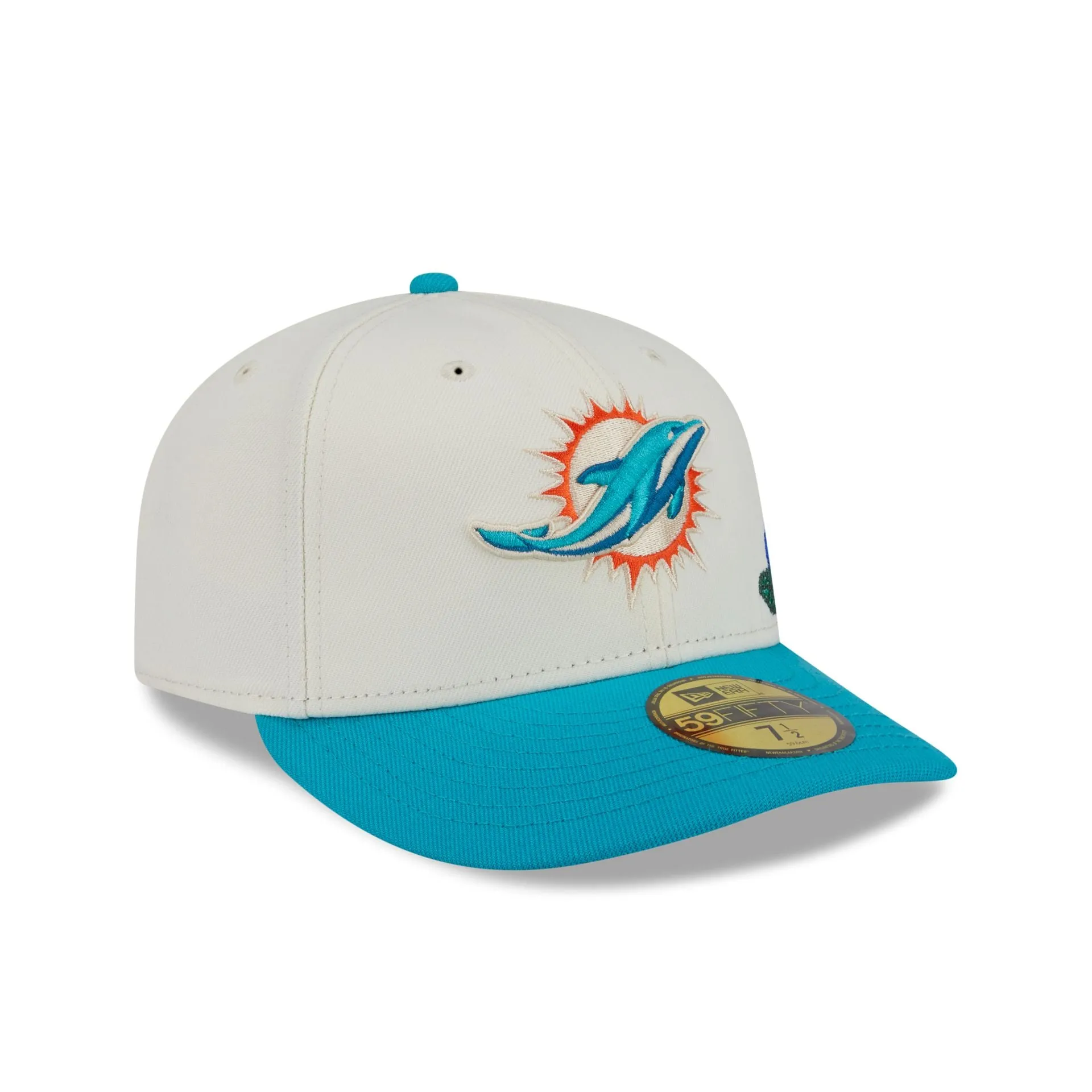 Miami Dolphins Tonal Florals White 59FIFTY Fitted Hat sold by New Era product image thumbnail 3
