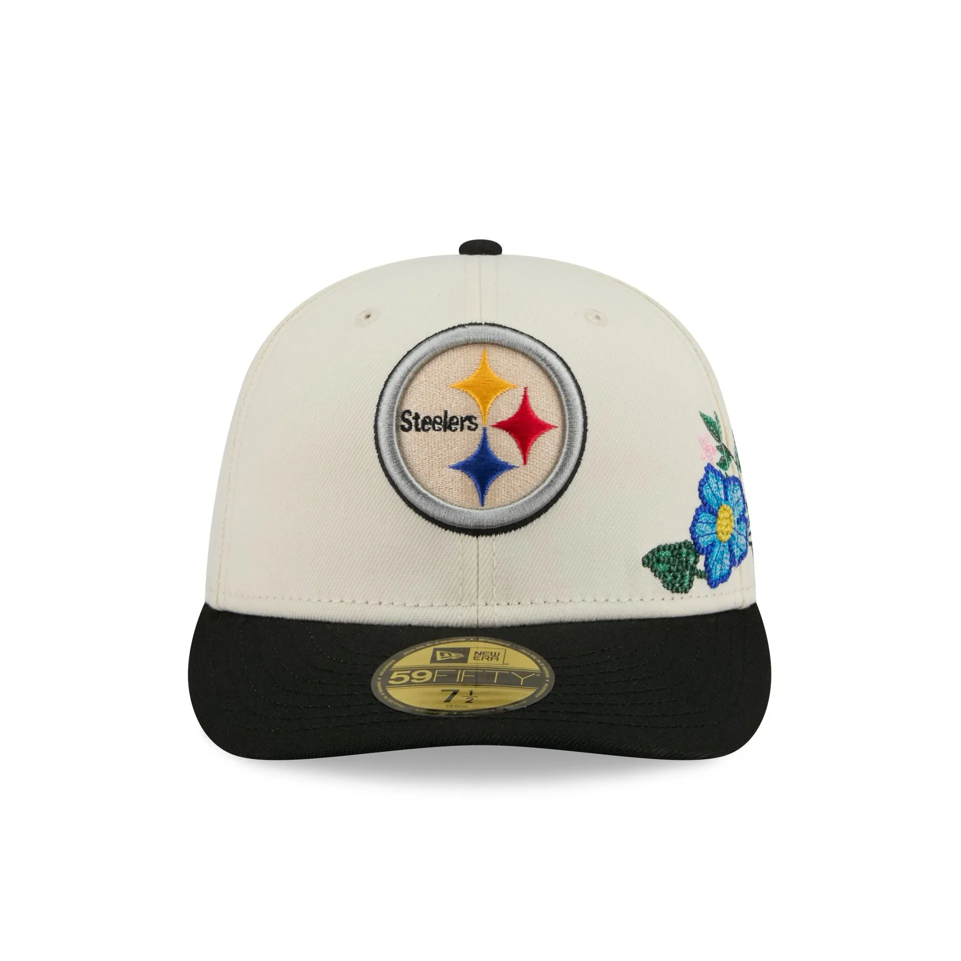 Pittsburgh Steelers Tonal Florals White 59FIFTY Fitted Hat sold by New Era product image thumbnail 2