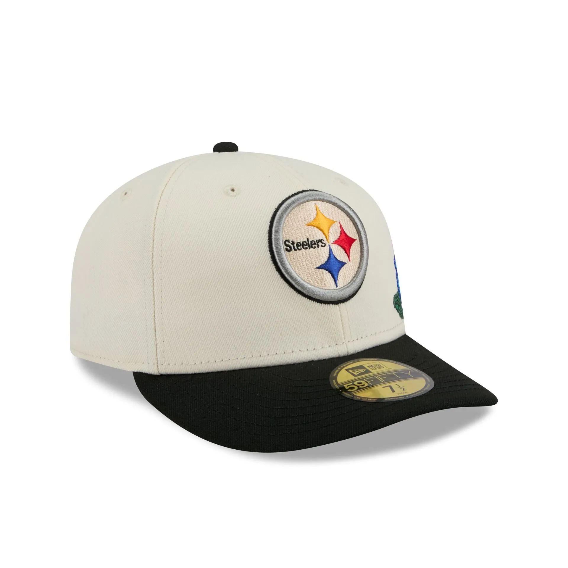 Pittsburgh Steelers Tonal Florals White 59FIFTY Fitted Hat sold by New Era product image thumbnail 3