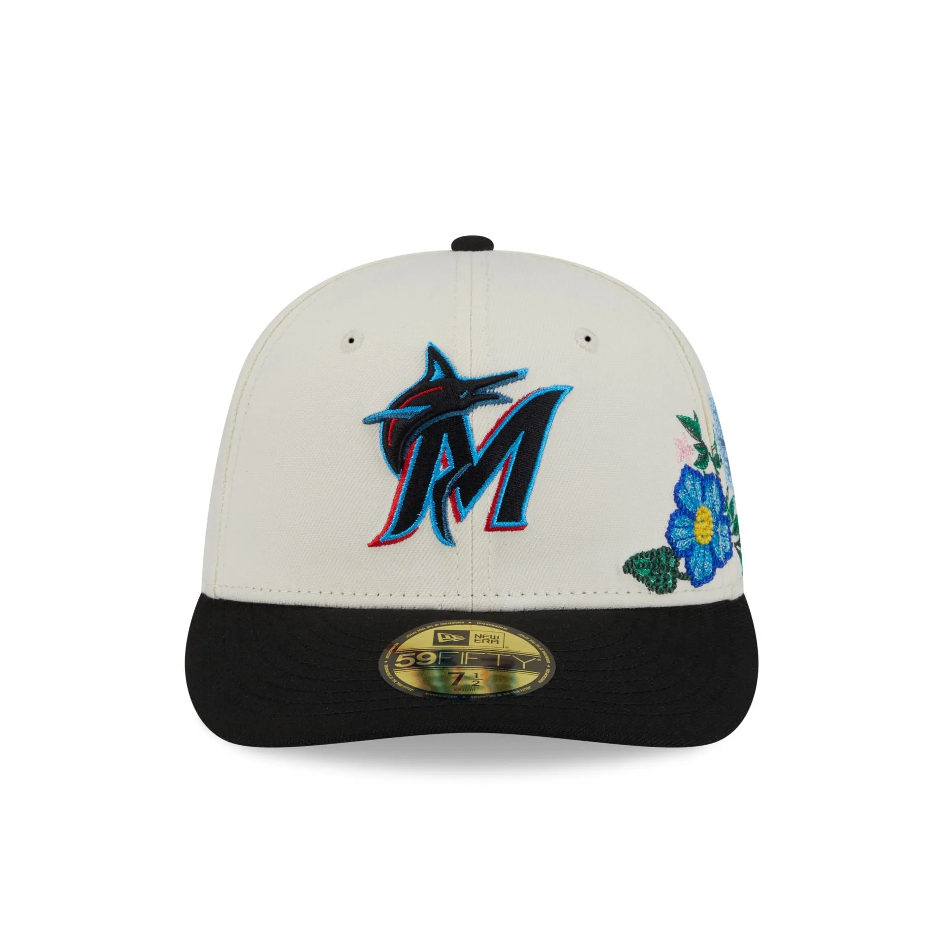 Miami Marlins Tonal Florals White 59FIFTY Fitted Hat sold by New Era product image thumbnail 2