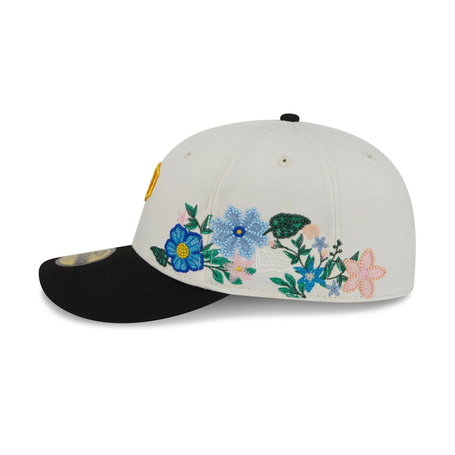 Pittsburgh Pirates Tonal Florals White 59FIFTY Fitted Hat sold by New Era product image thumbnail 4