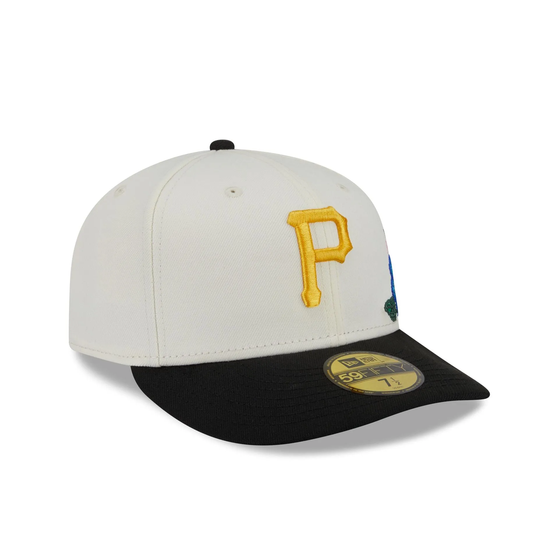 Pittsburgh Pirates Tonal Florals White 59FIFTY Fitted Hat sold by New Era product image thumbnail 3
