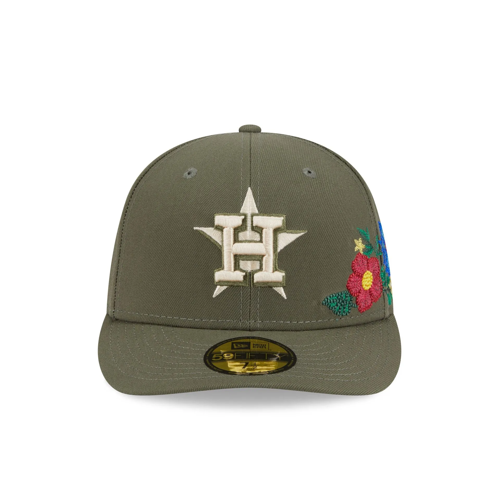 Houston Astros Tonal Florals Olive 59FIFTY Fitted Hat sold by New Era product image thumbnail 2